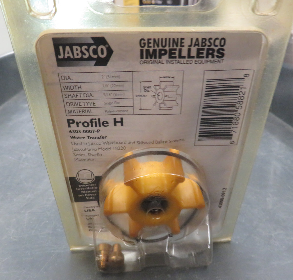 Girante per pompa Jabsco 1210-0001 / 3085-0001