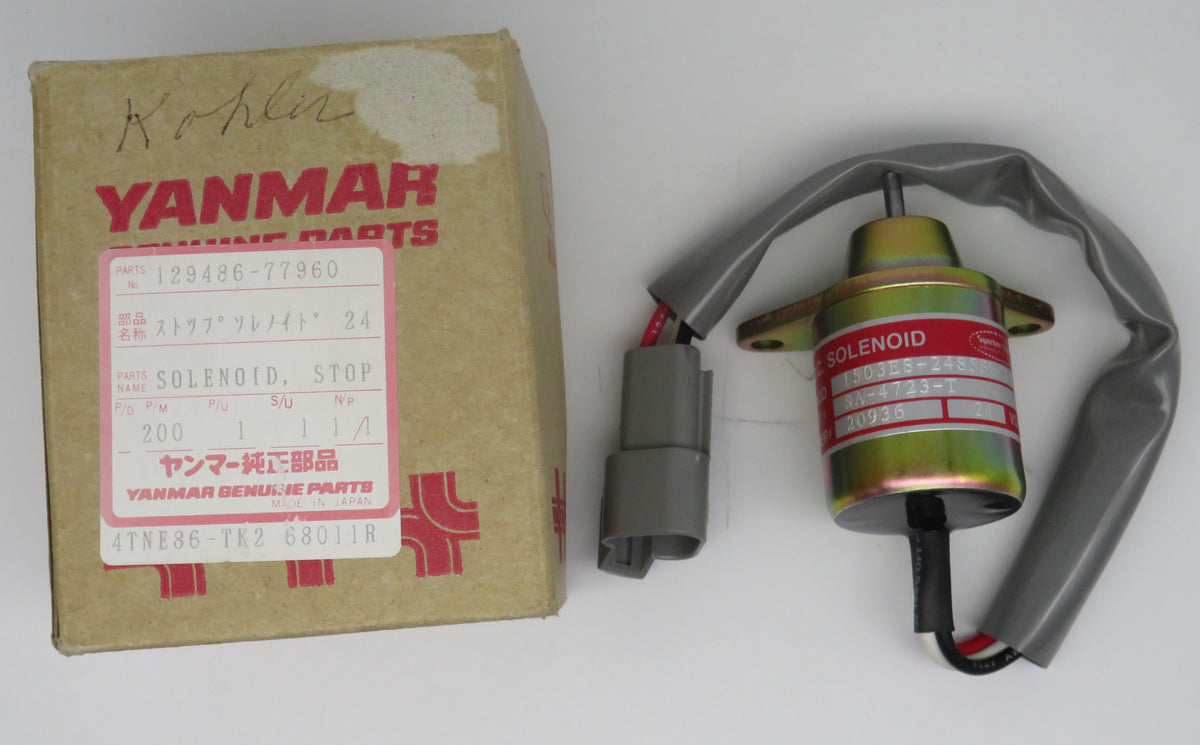 12948677960 Yanmar Stop Solenoid EssKay Yards Marina