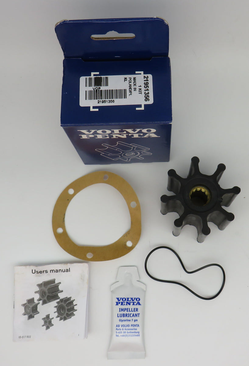 Impeller Repair Kit For Volvo Penta Raw Water Pump – Replaces Part #21951356