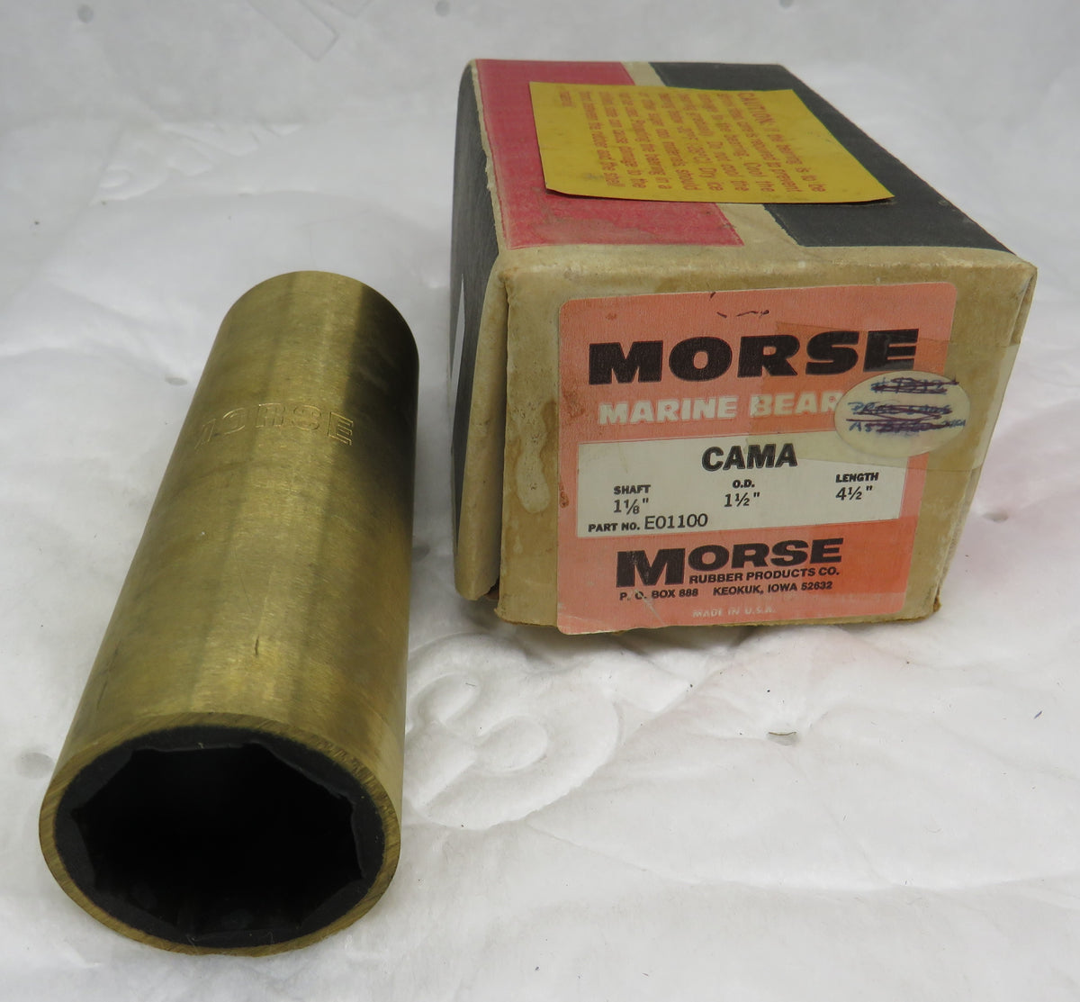11/8" x 11/2" x 41/2" Morse Bearings (CAMA) 12/20/2024 THIS PART IS