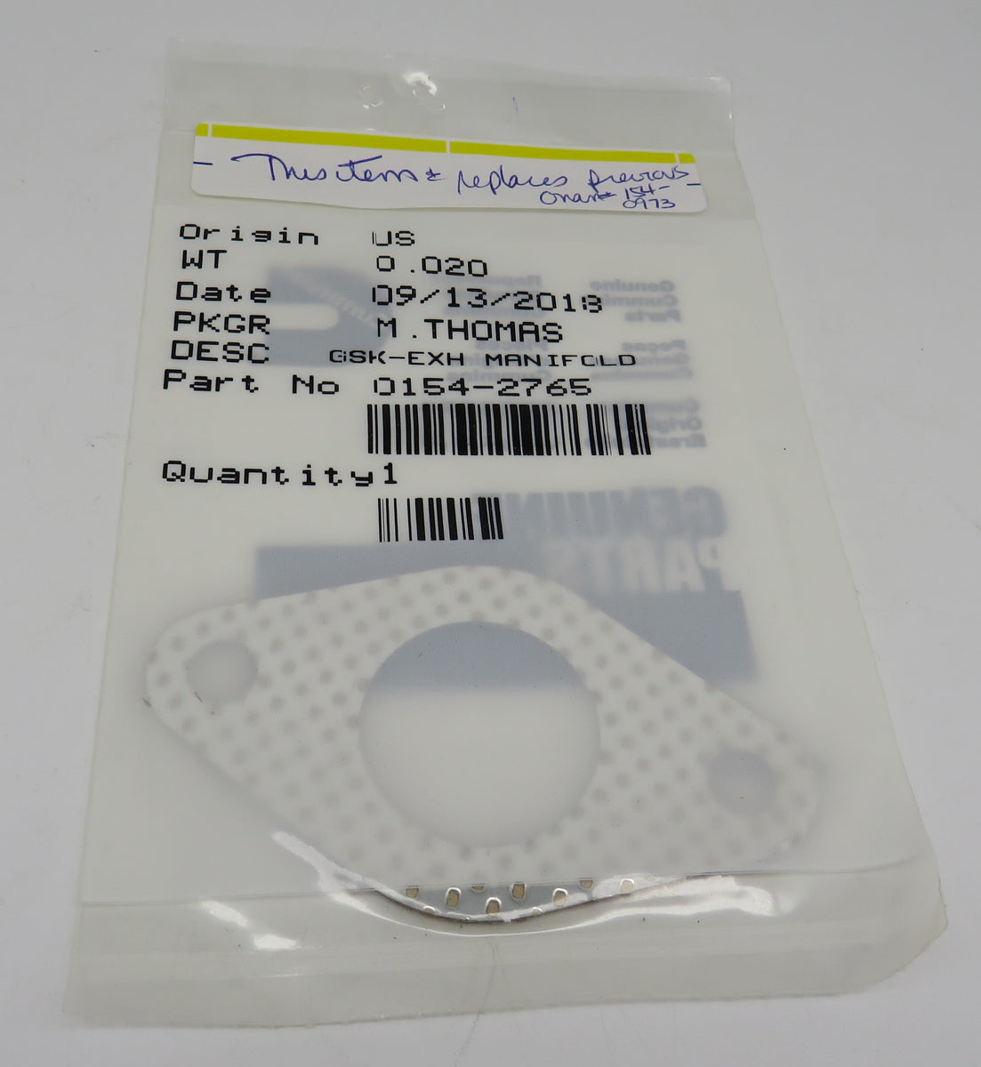 1542765 Onan Exhaust Manifold Gasket Replaces 1540973 For MCCK 8/30/ EssKay Yards Marina