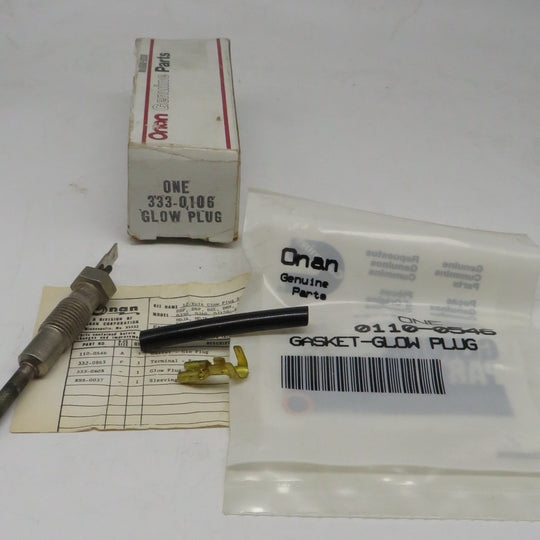 333-0106 Onan Glow Plug Kit 12 Volt OBSOLETE 2/7/2024 THIS PART IS IN STOCK 2/7/2024