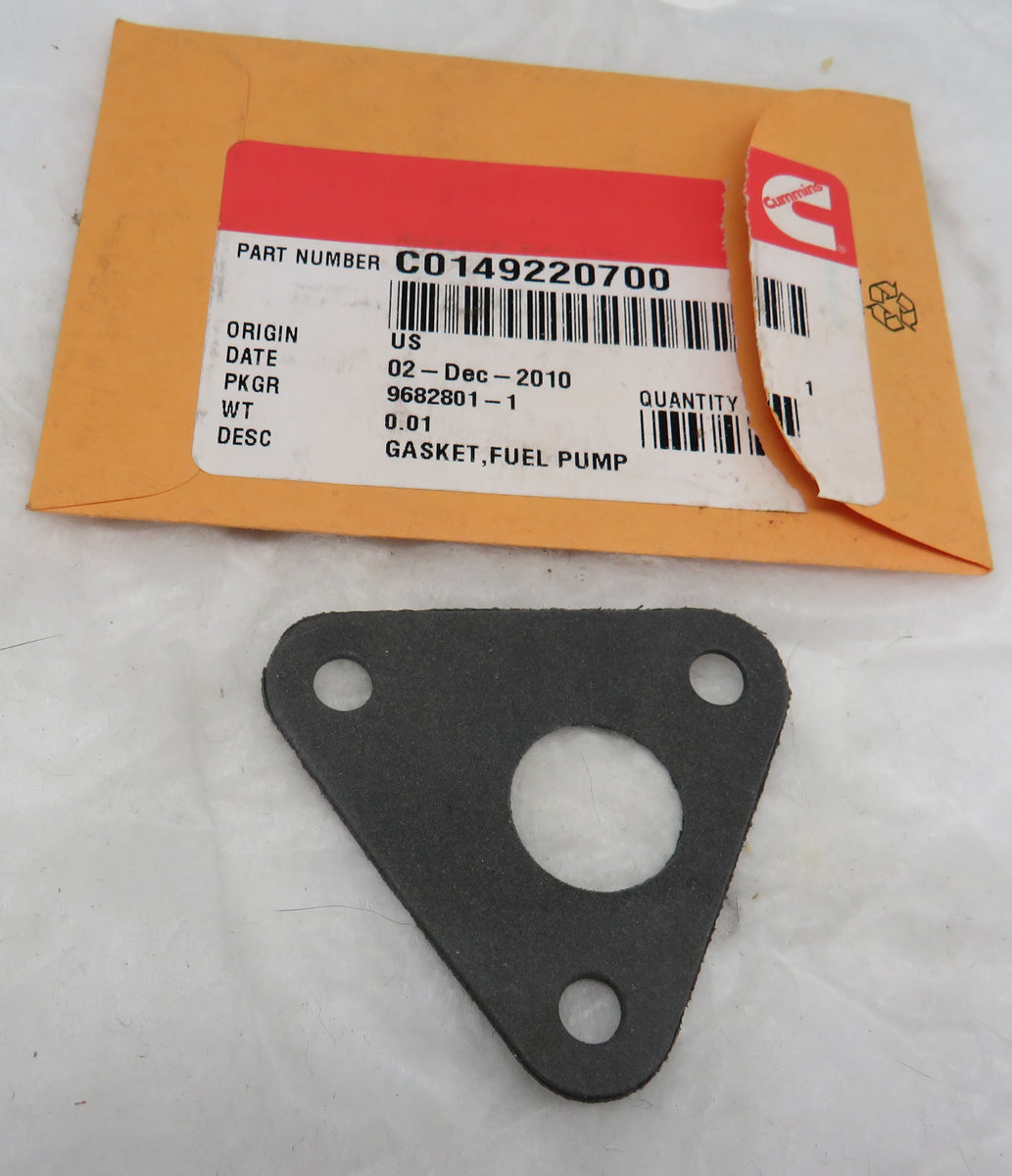 C0149220700 Cummins Fuel Pump Mounting Gasket for Fuel Pump 1492065