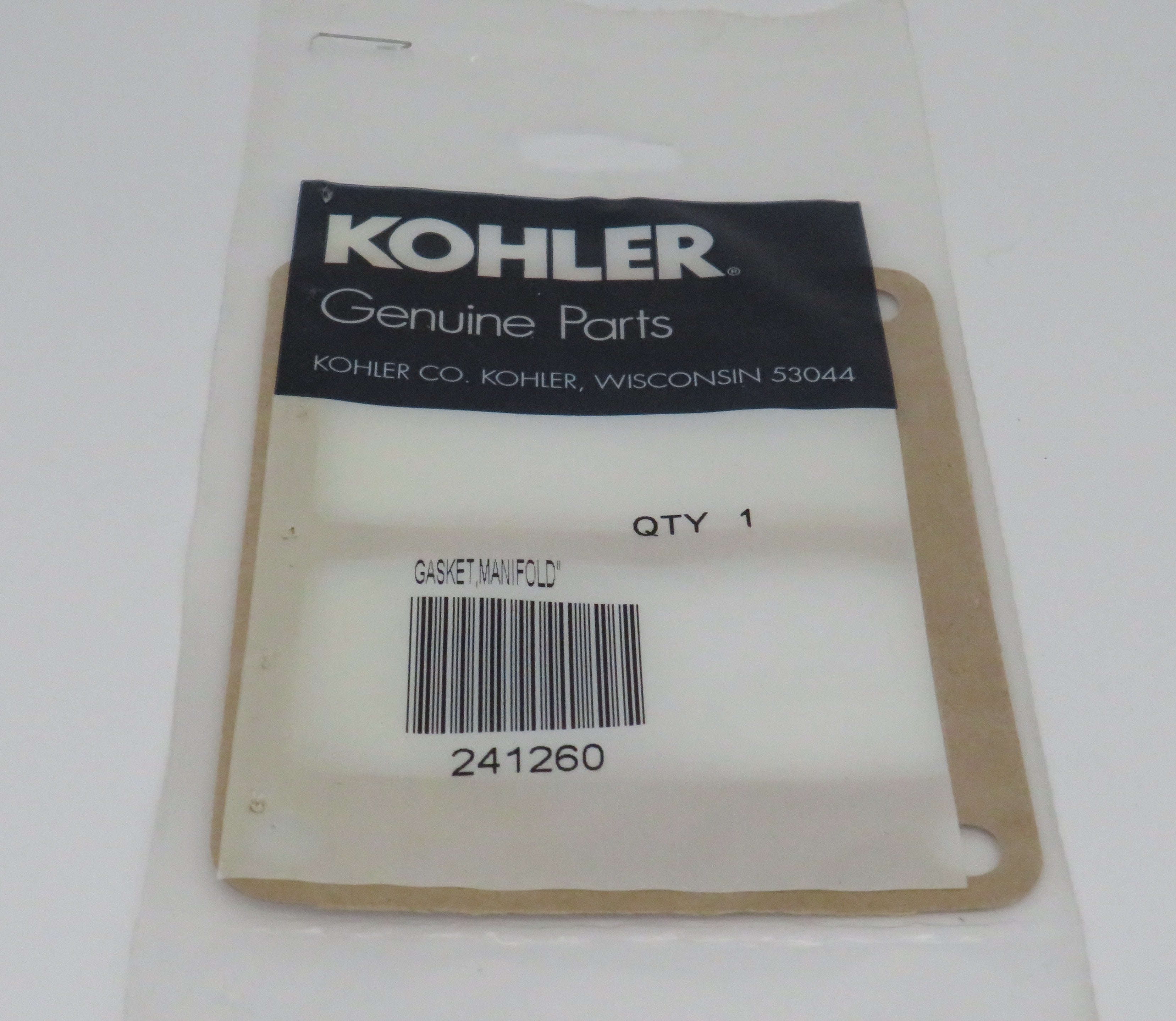 241260 Kohler Inlet-Outlet Adapter Gasket (Variation# 24, 31, 37) Parts listing for 4, 5, 6.5, 7.5KW [L654 Powered]