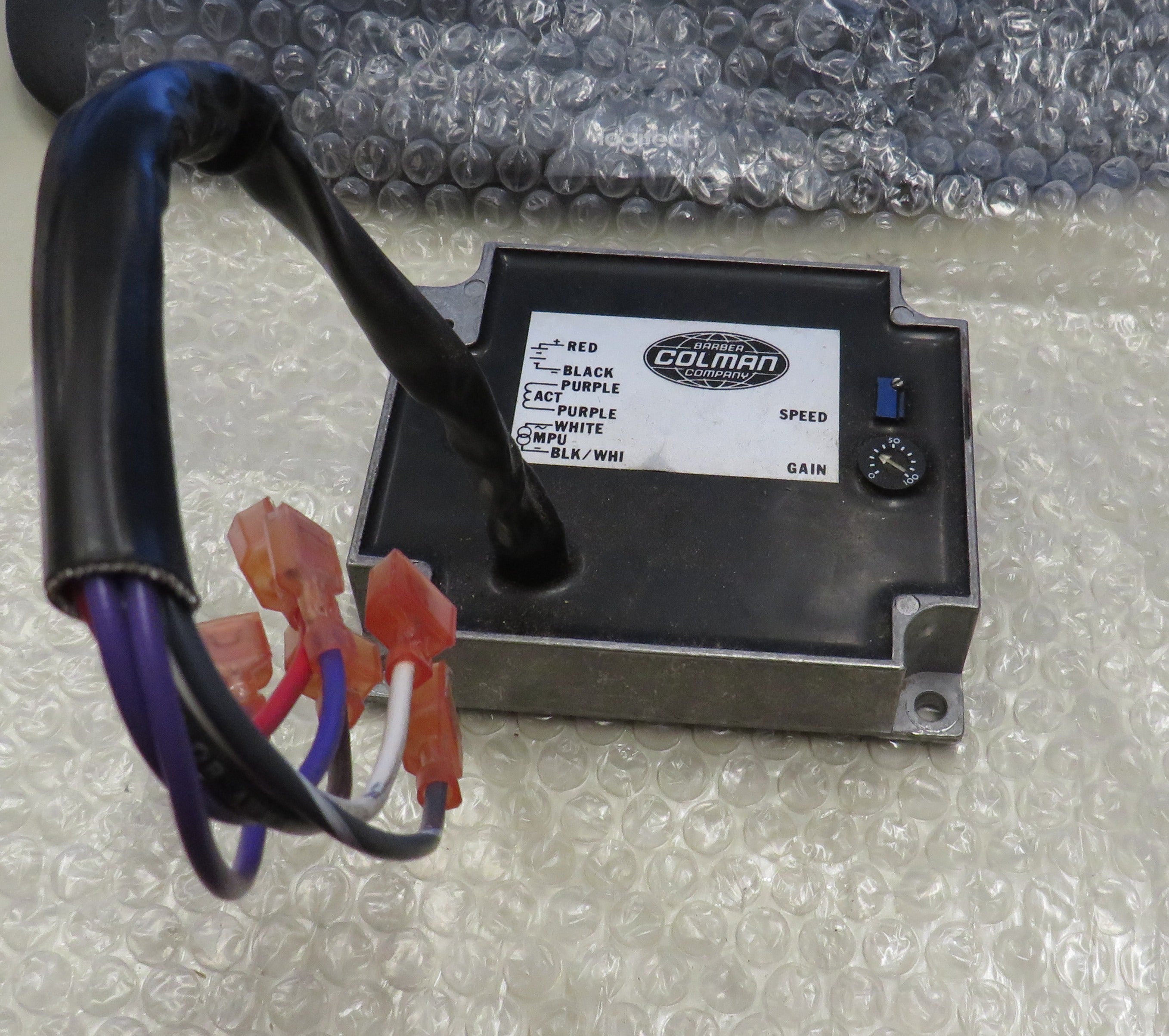 Barber Coleman Company DYN1 10724-200-0-12 200F58 Dyna Actuator Speed Controller 12VDC 4/15/2026 THIS PART IS IN STOCK 4/15/2026