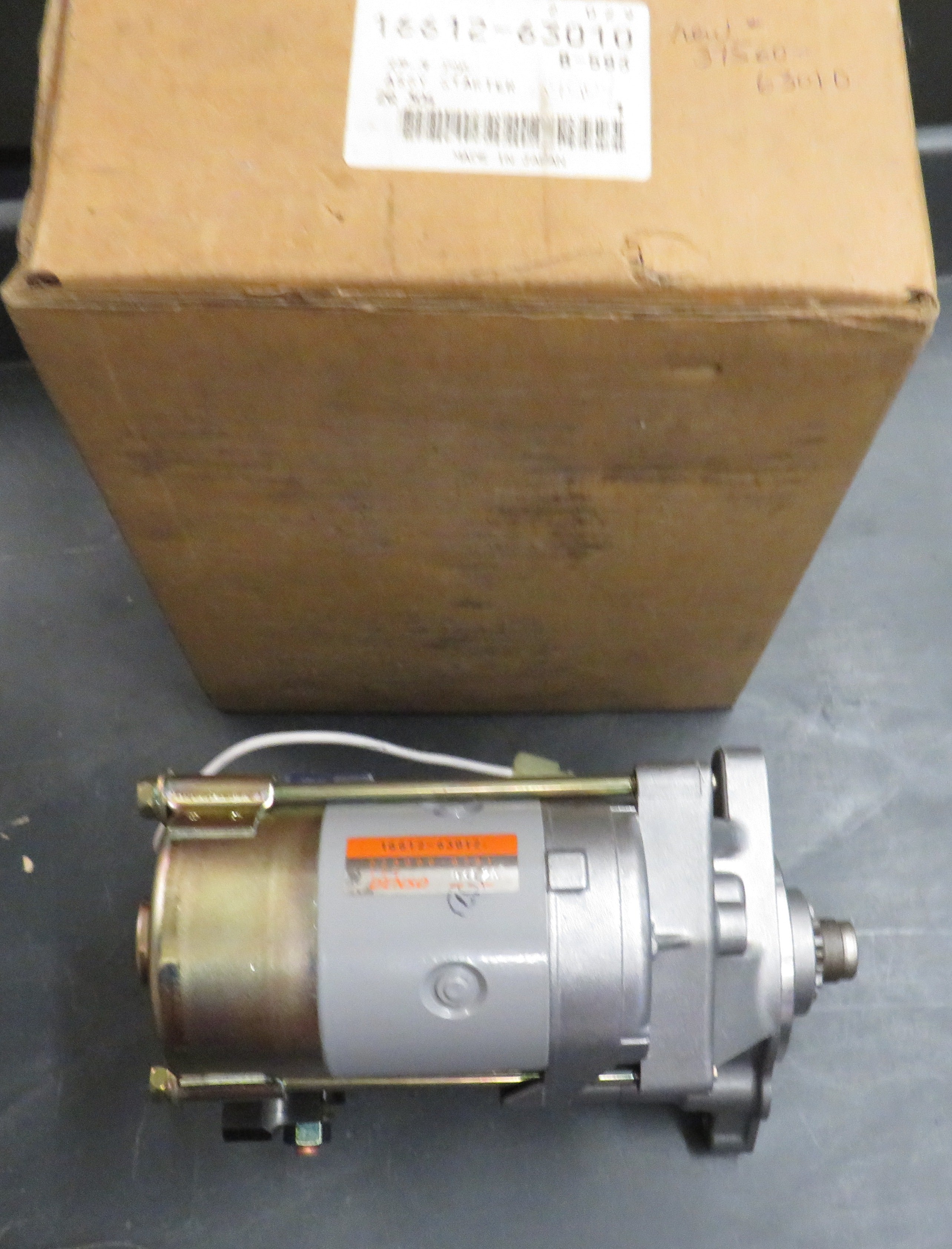 16612-63010 Denso Starter Assembly 1.2KW 12V 9 Tooth 05 Series Kubota 37560-63010 4/16/2026 THIS PART IS IN STOCK 4/16/2026