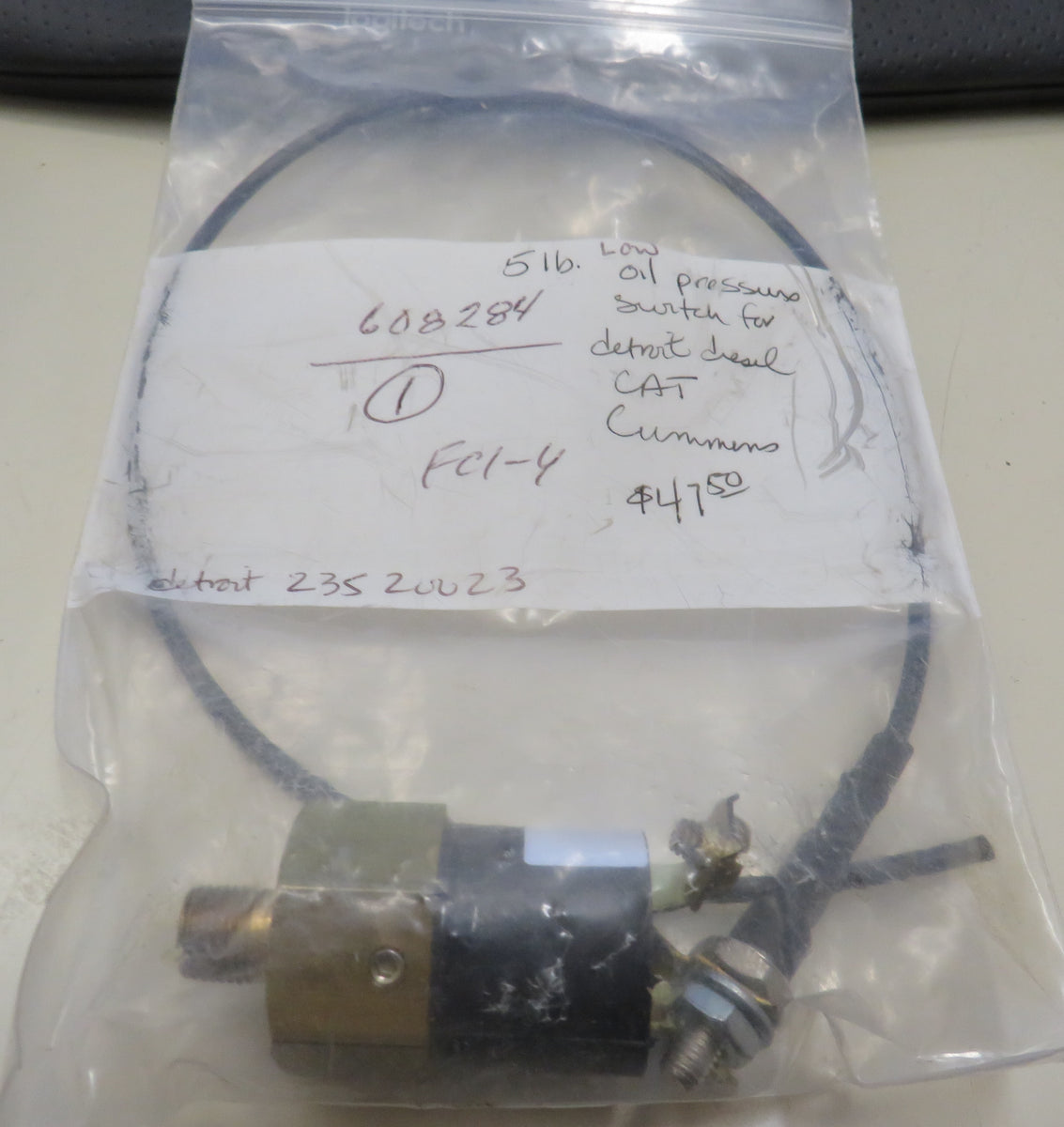 608284 FCI-4 5lb Low Oil Pressure Switch for Detroit Diesel 235 20023 ...