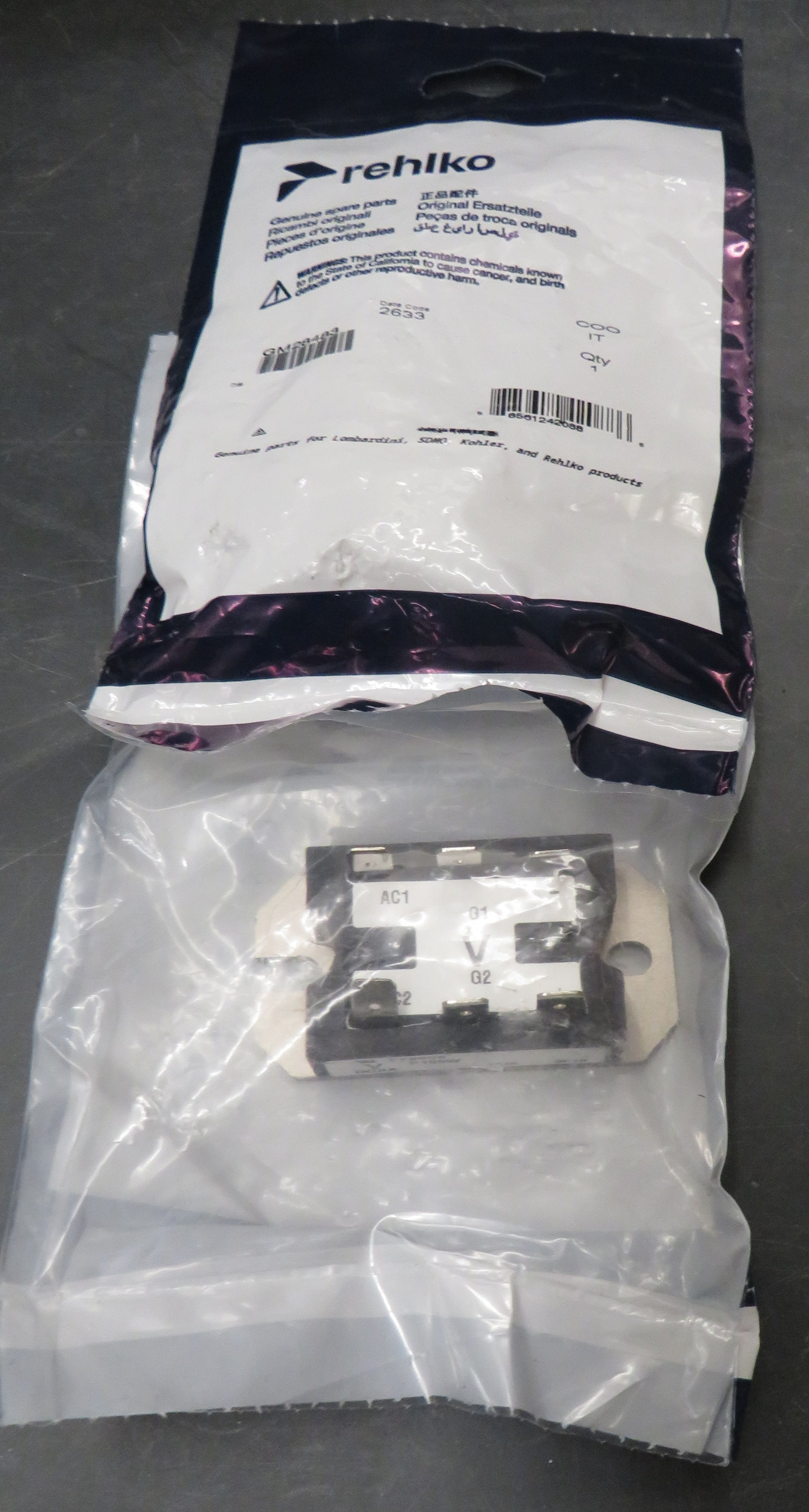 GM28483 Kohler/Rehlko SCR Module for Kohler Generator 5E 12RES 13EOZD 11.5EFOZD 14EOZD 17RESNT 18RES 8.5RES 12TRES 8/19/2026 THIS PART IS IN STOCK 8/19/2026
