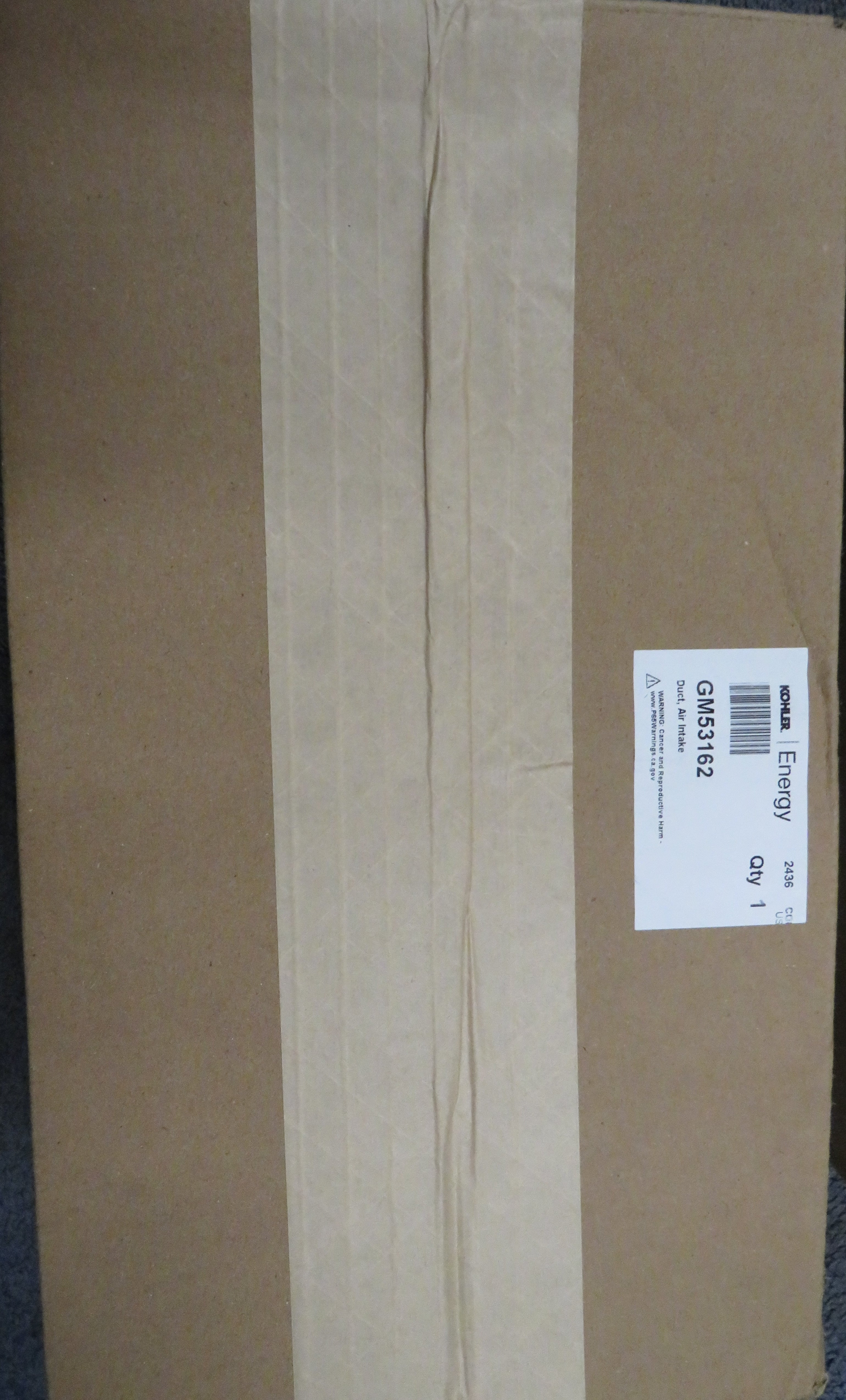 GM53162 Kohler Rehlko Air Intake Duct for 5EKD/4EFKD/7.5EKD/6EFKD/10EKD/8EFKD 11/13/2025 THIS PART IS IN STOCK 11/13/2025