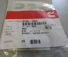 130-1024 Onan 130-1024 Water Outlet Gasket 1/29/2026 THIS PART IS IN STOCK 1/29/2026