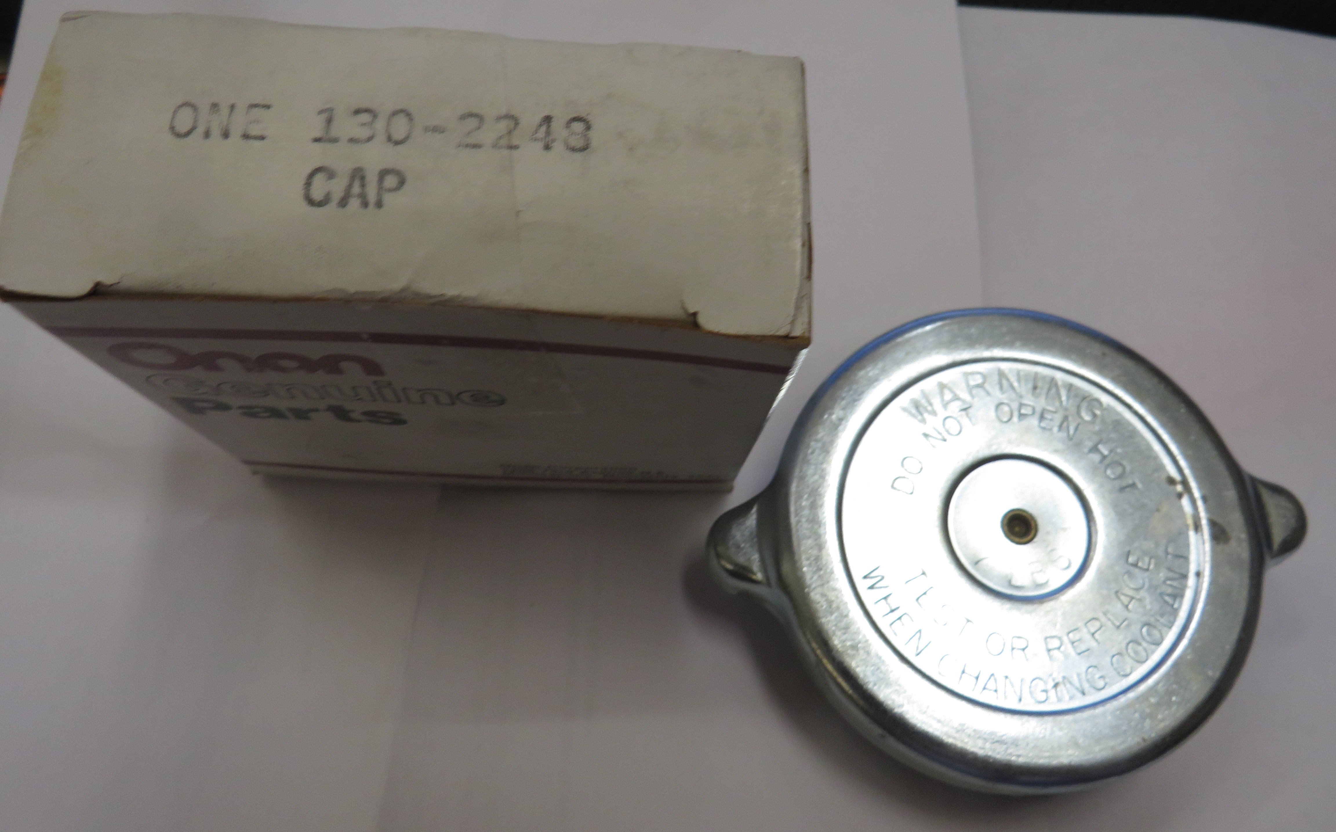 Onan 130-2248 Cap, Radiator Pressure 7 PSI OBSOLETE 9/21/2026 THIS PART IS IN STOCK 9/21/2026