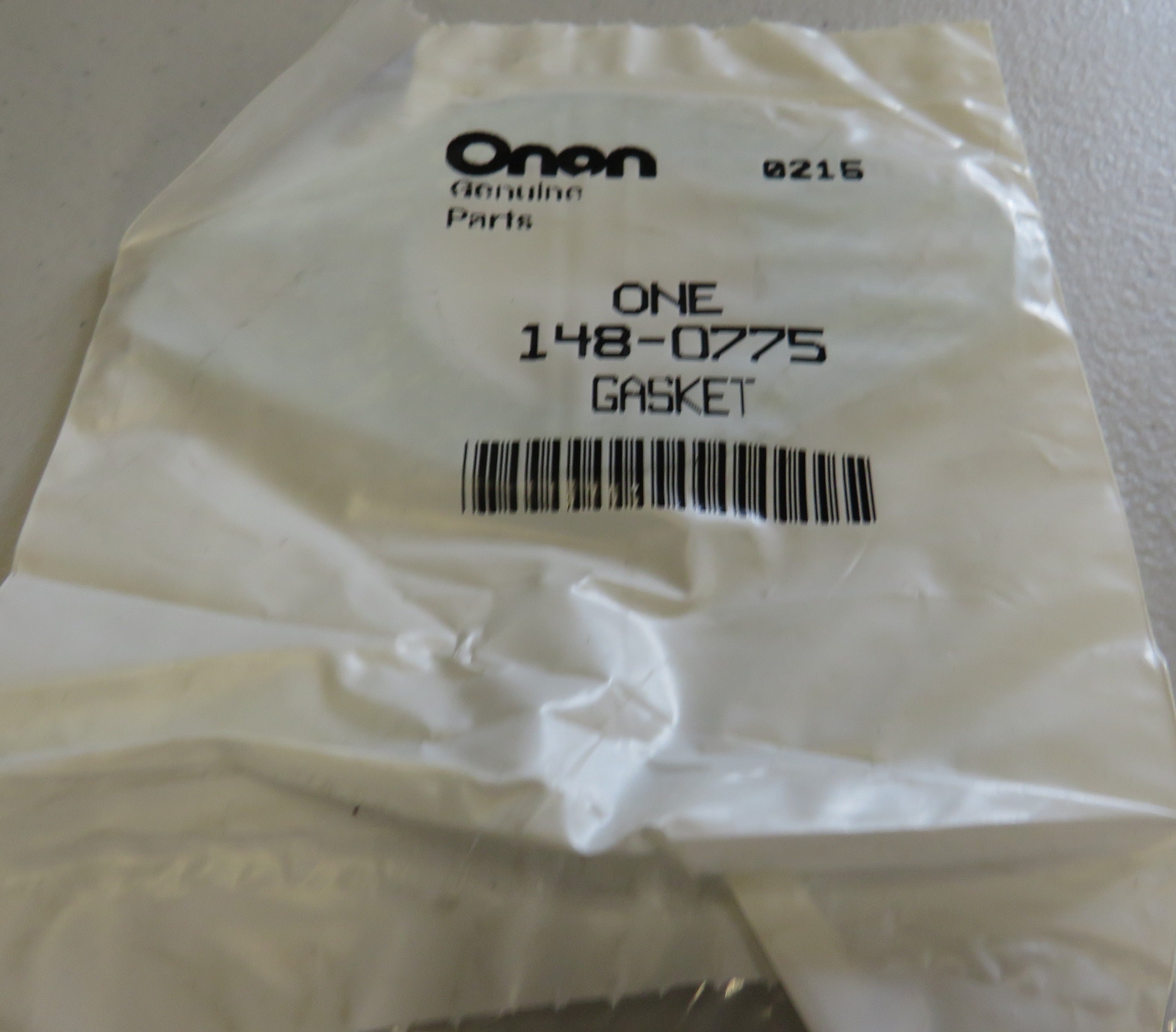 148-0775 Onan 148-0775 Gasket 1/29/2026 THIS PART IS IN STOCK 1/29/2026