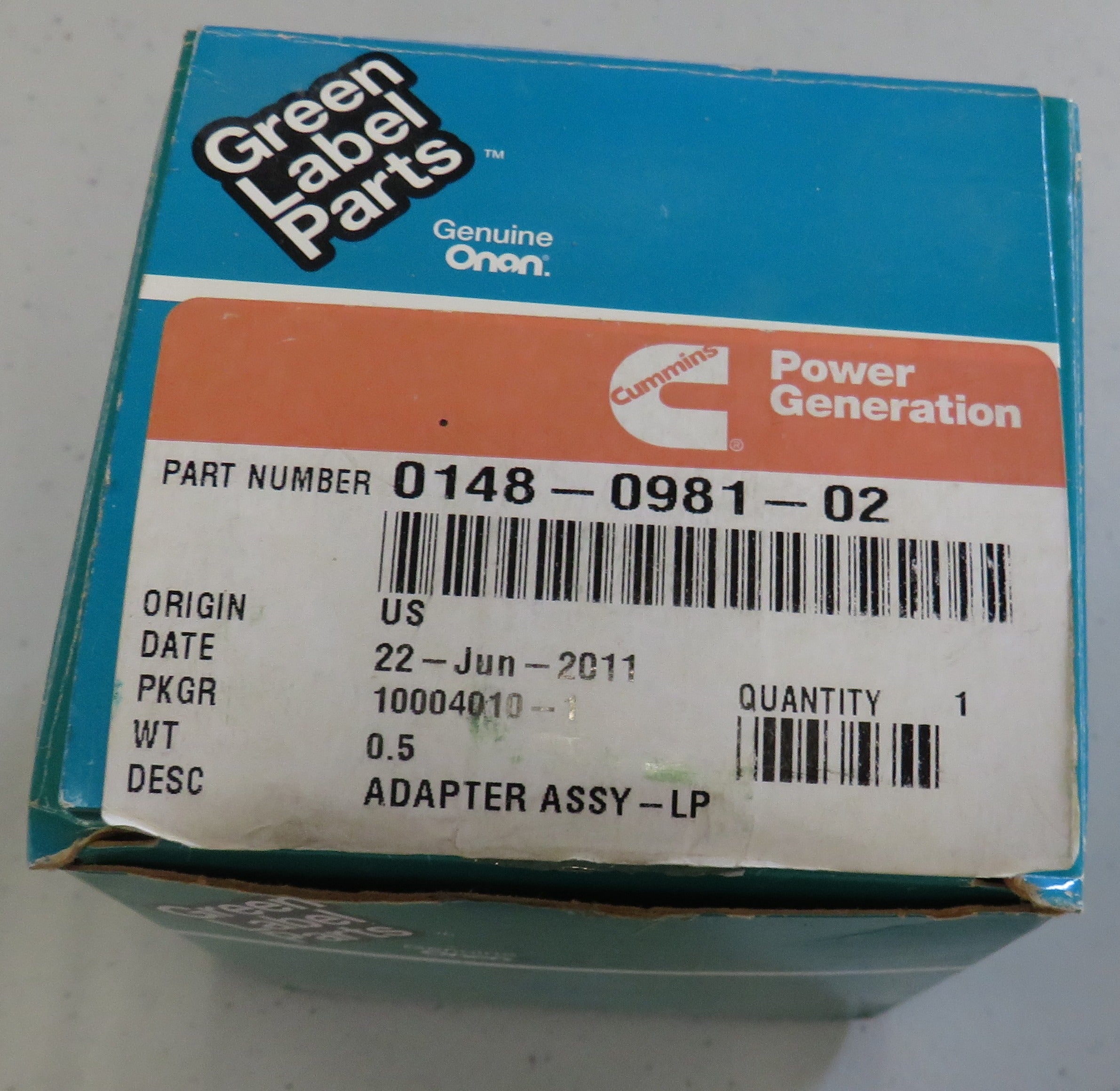 148-0981-02 Onan 148-0981-02 Throttle Plate Adapter Assembly 1/23/2026 THIS PART IS IN STOCK 1/23/2026