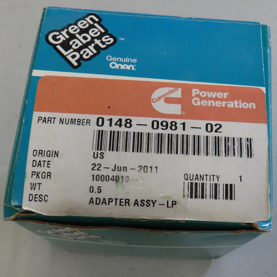 148-0981-02 Onan 148-0981-02 Throttle Plate Adapter Assembly 1/23/2026 THIS PART IS IN STOCK 1/23/2026