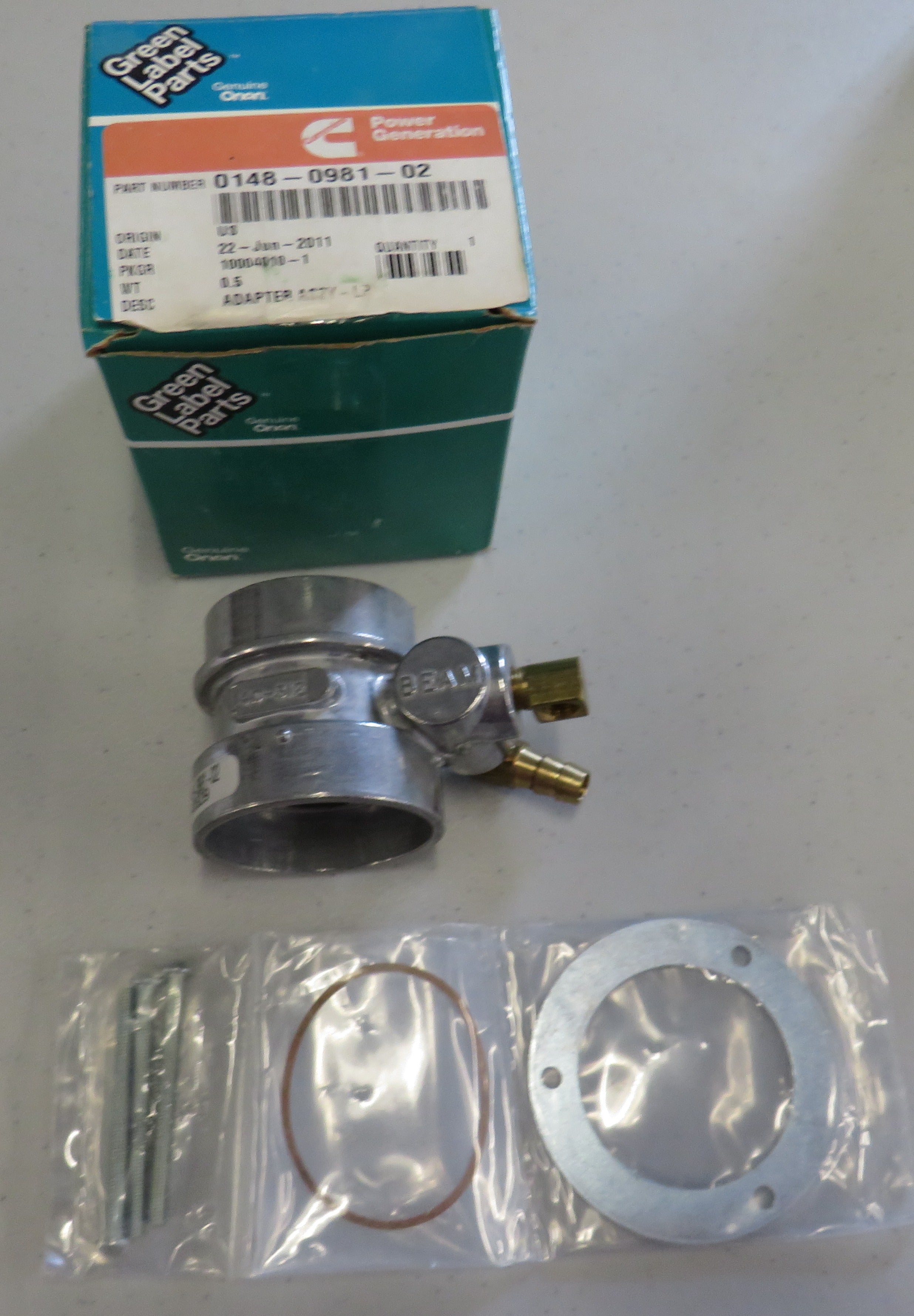 148-0981-02 Onan 148-0981-02 Throttle Plate Adapter Assembly 1/23/2026 THIS PART IS IN STOCK 1/23/2026