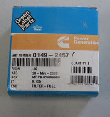 149-2457 Onan 149-2457 Fuel Filter 2/10/2026 THIS PART IS IN STOCK 2/10/2026