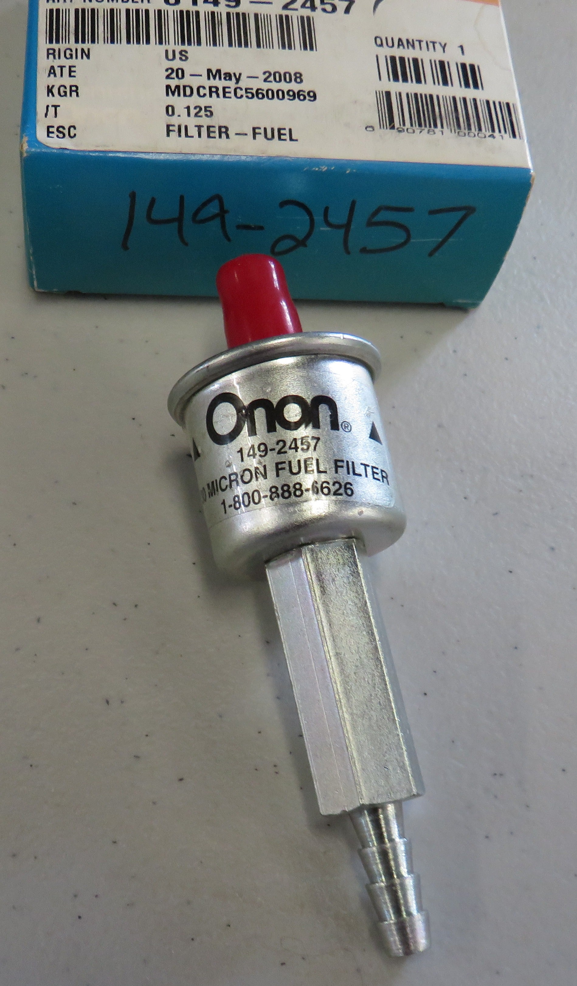 149-2457 Onan 149-2457 Fuel Filter 2/10/2026 THIS PART IS IN STOCK 2/10/2026