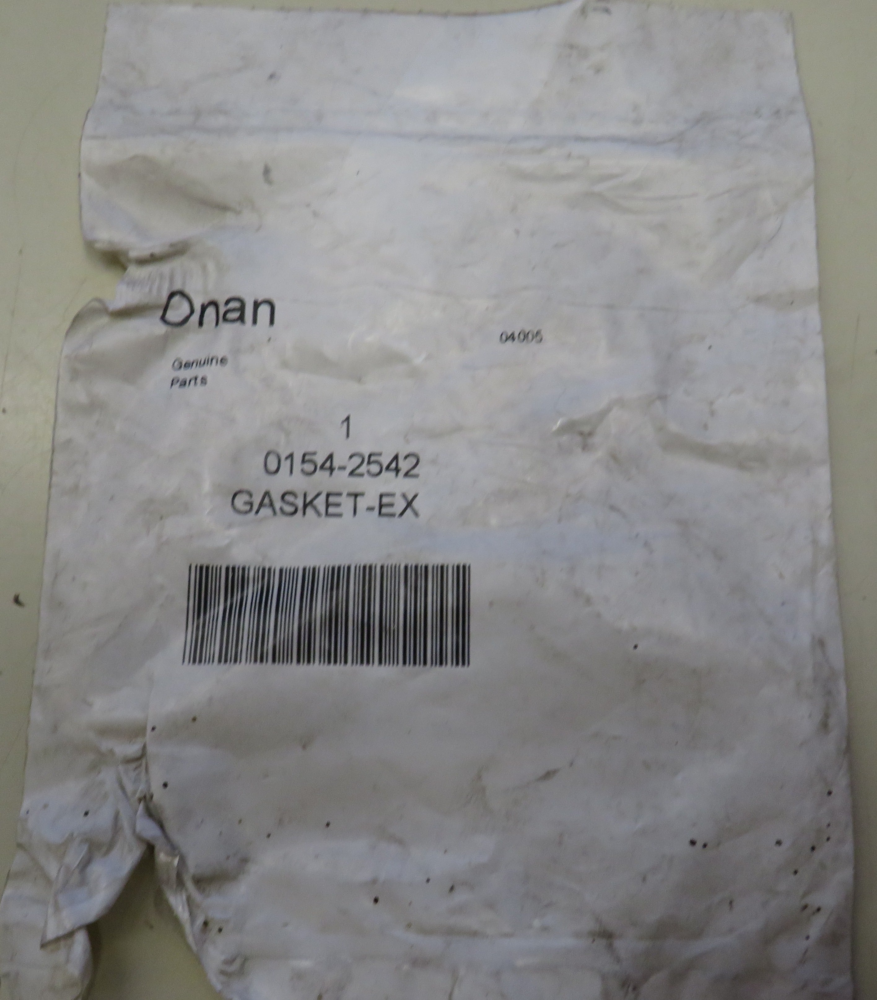 Onan 154-2542 Exhaust Manifold Gasket 4/15/2026 THIS PART IS IN STOCK 4/15/2026
