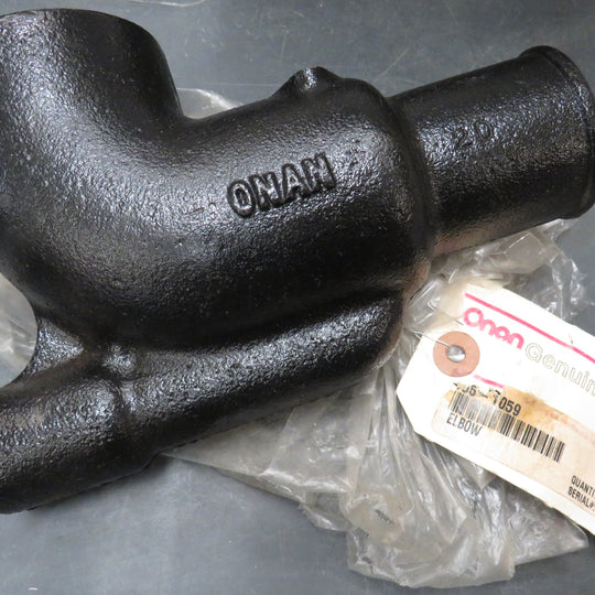 155-1059 Onan Exhaust Elbow OBSOLETE NLA 'Black Exhaust Body