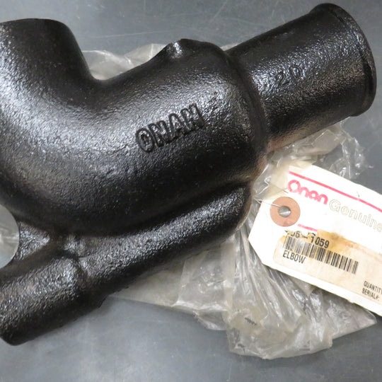 155-1059 Onan Exhaust Elbow OBSOLETE NLA 'Black Exhaust Body