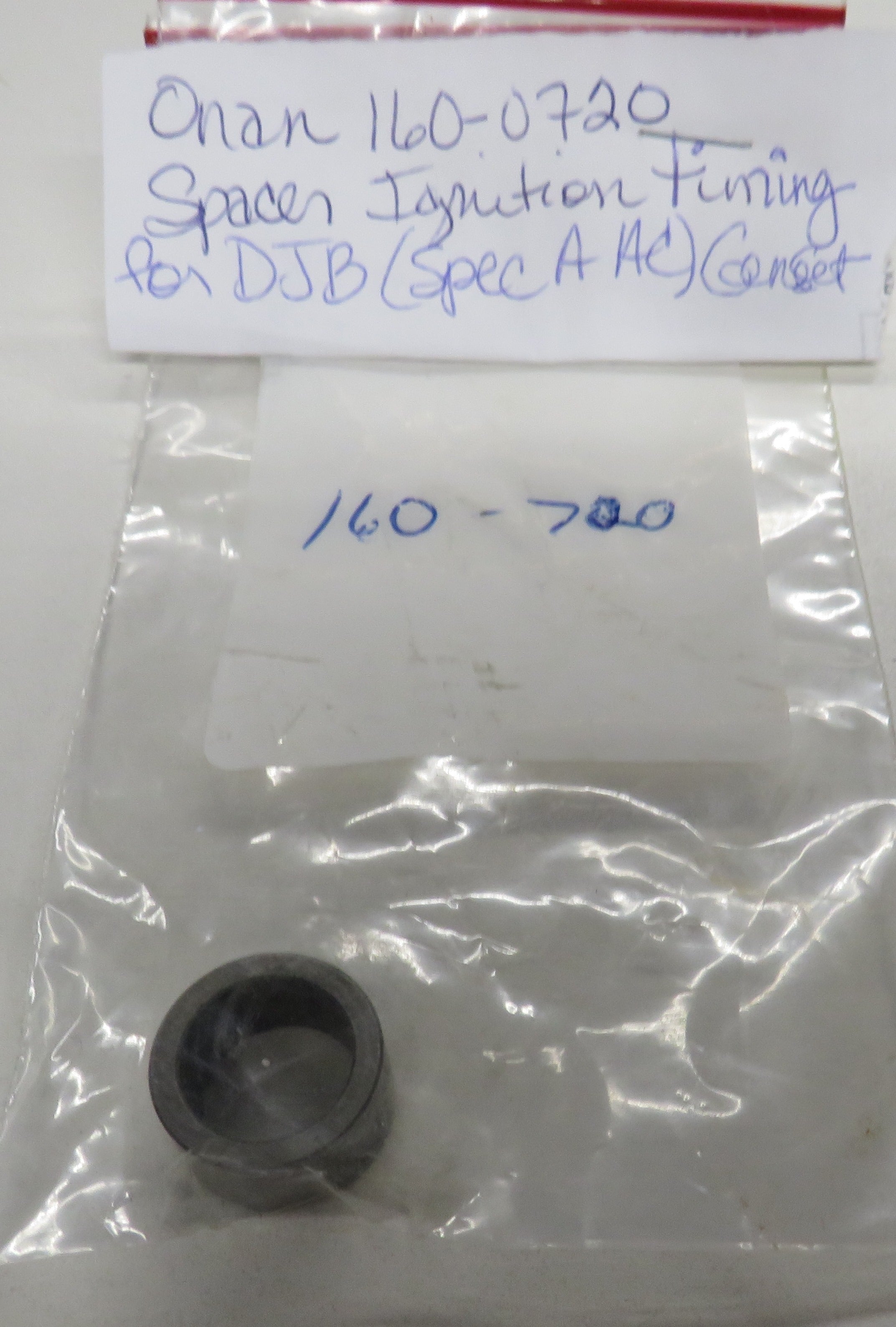 Onan 160-0720 Spacer Ignition Timing for DJB (Spec A AC) Genset 12/17/2024 THIS PART IS IN STOCK 12/17/2024