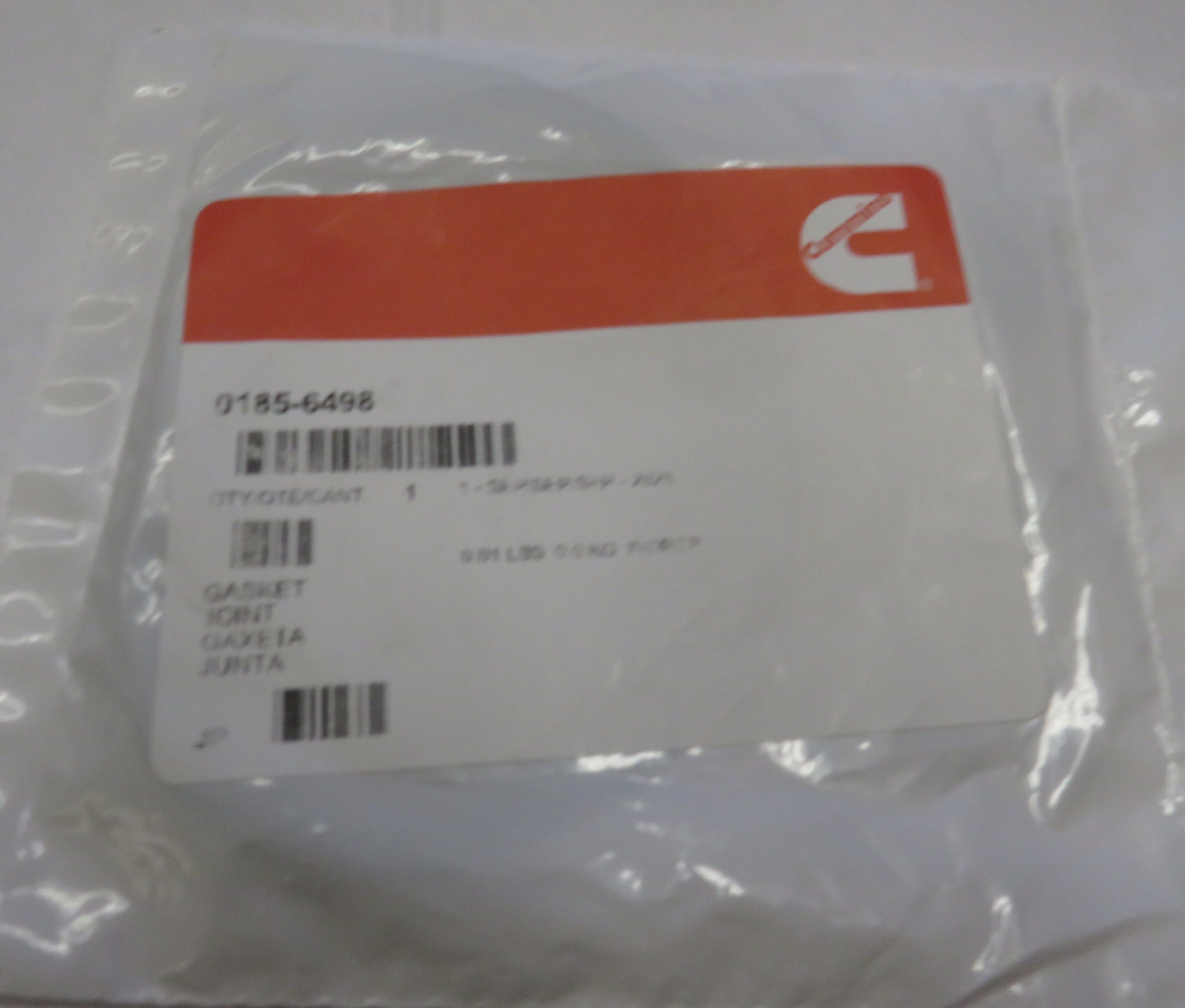 185-6498 Onan Head Cover Gasket Seal 9/21/2026 This Part Is In Stock 9/21/2026