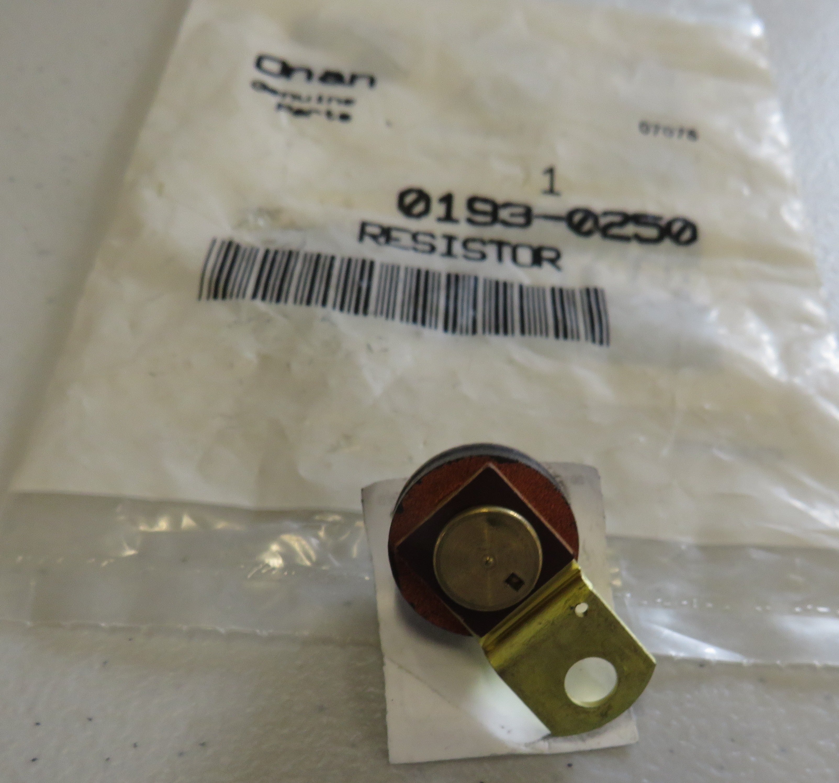 193-0250 Onan 193-0250 Resistor OBSOLETE 1/29/2026 THIS PART IS IN STOCK 1/29/2026