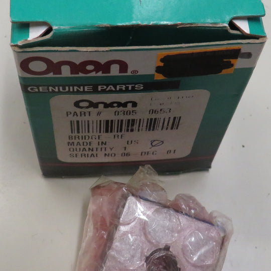 Onan 305-0653 Budge Rectifier (OBSOLETE) For MCCK 6.5 & OT II Transfer Switch (Spec E, F) 2/8/2024 THIS PART IS IN STOCK as of 2/8/2024