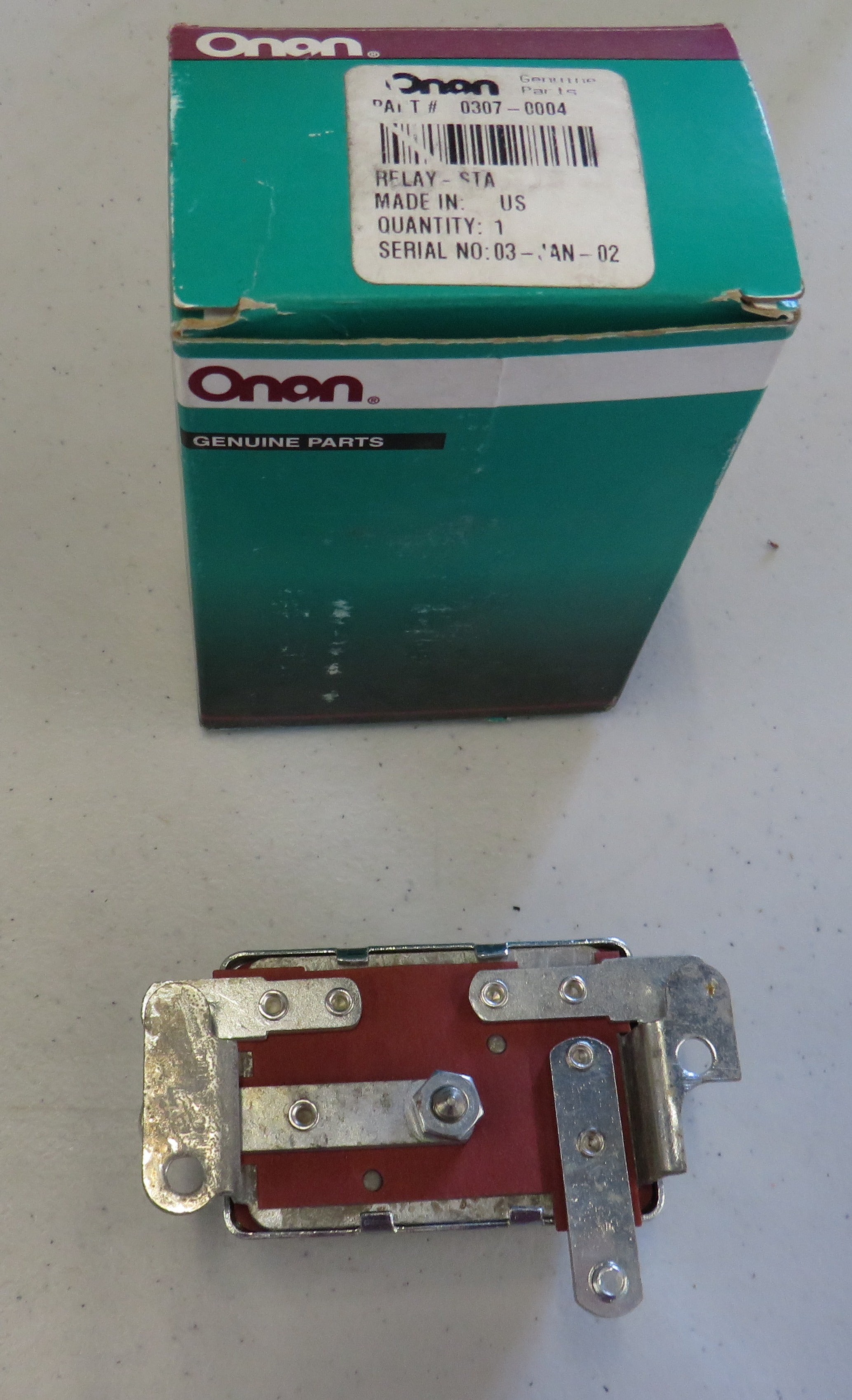 307-0004 Onan 307-0004 Relay, Decompression Solenoid For DJA Genset Spec A-V OBSOLETE 2/10/2026 THIS PART IS IN STOCK 2/10/2026
