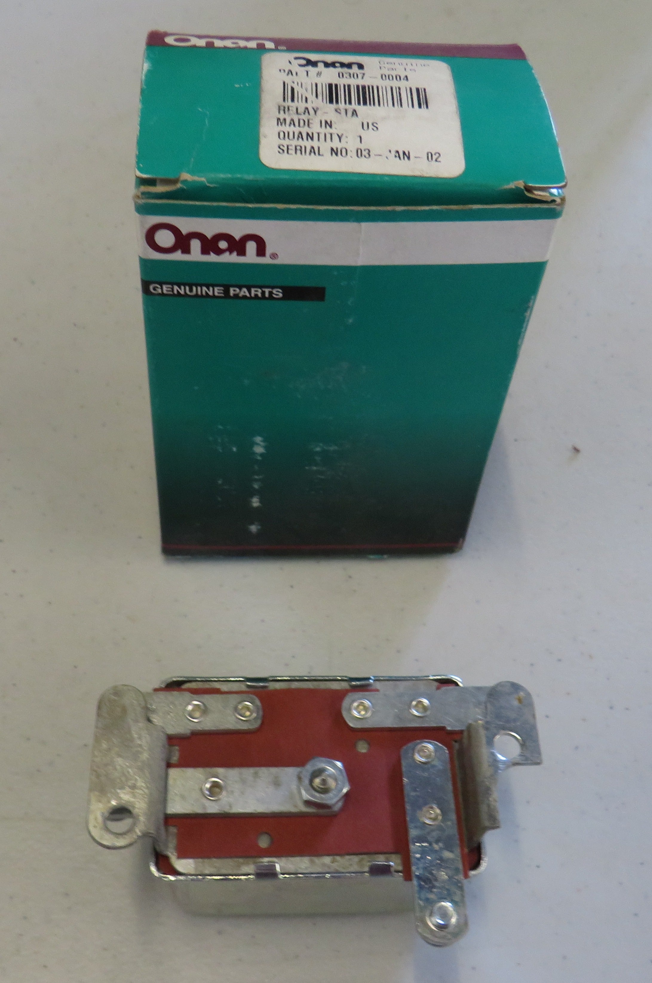 307-0004 Onan 307-0004 Relay, Decompression Solenoid For DJA Genset Spec A-V OBSOLETE 2/10/2026 THIS PART IS IN STOCK 2/10/2026