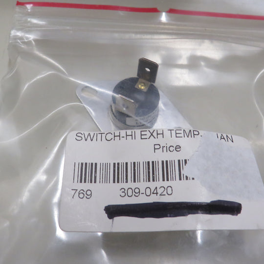 Onan 309-0420 Hi Exhaust Temperature Switch (OBSOLETE) Open on Rise @190 Degrees, Close @ 165 Degrees 