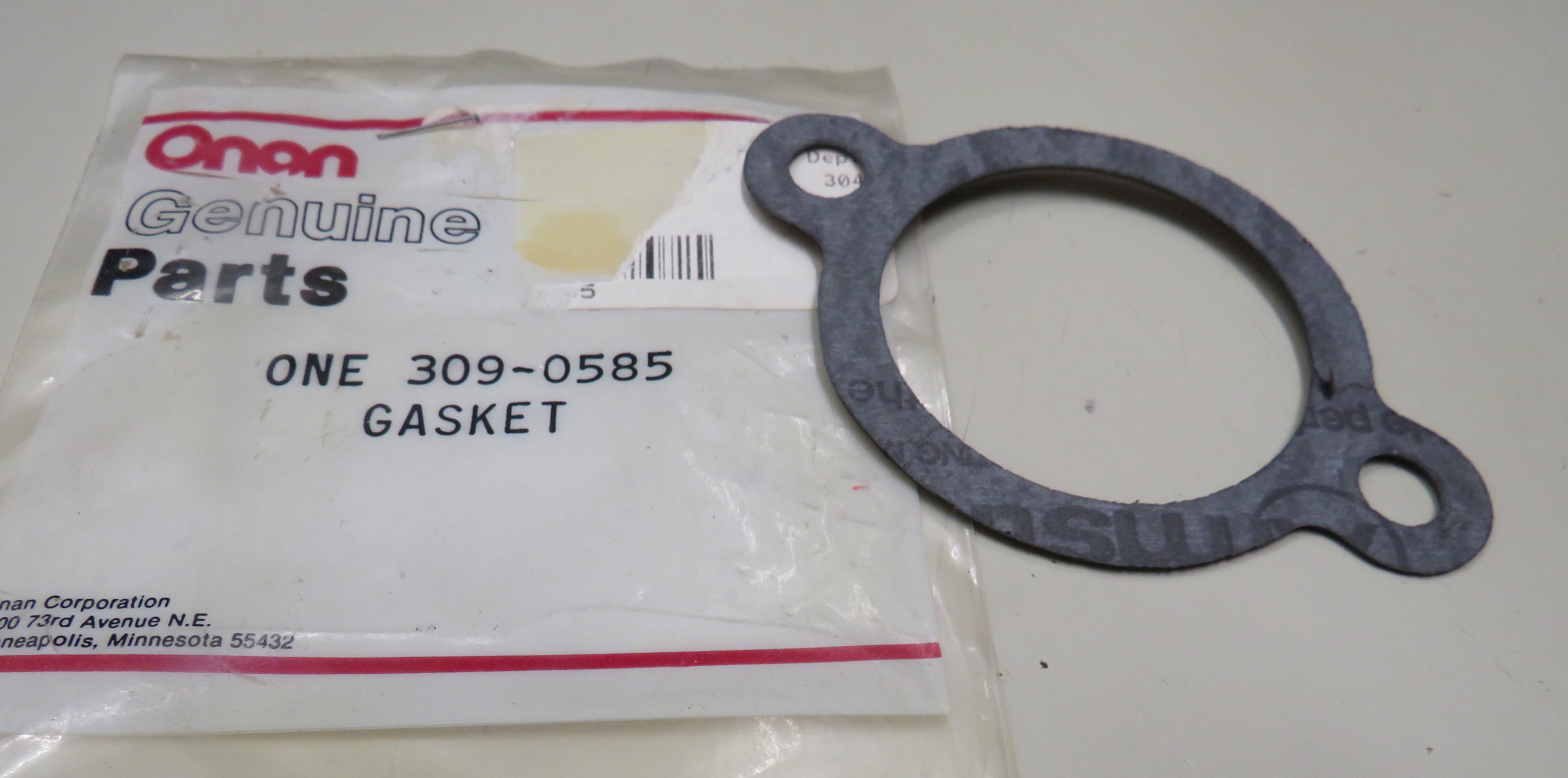 Onan 309-0585 Thermostat Gaskets Replacement gaskets in Kit C0309045800 or 309-0458 OBSOLETE 4/18/2024 THIS PART IS IN STOCK 4/18/2024