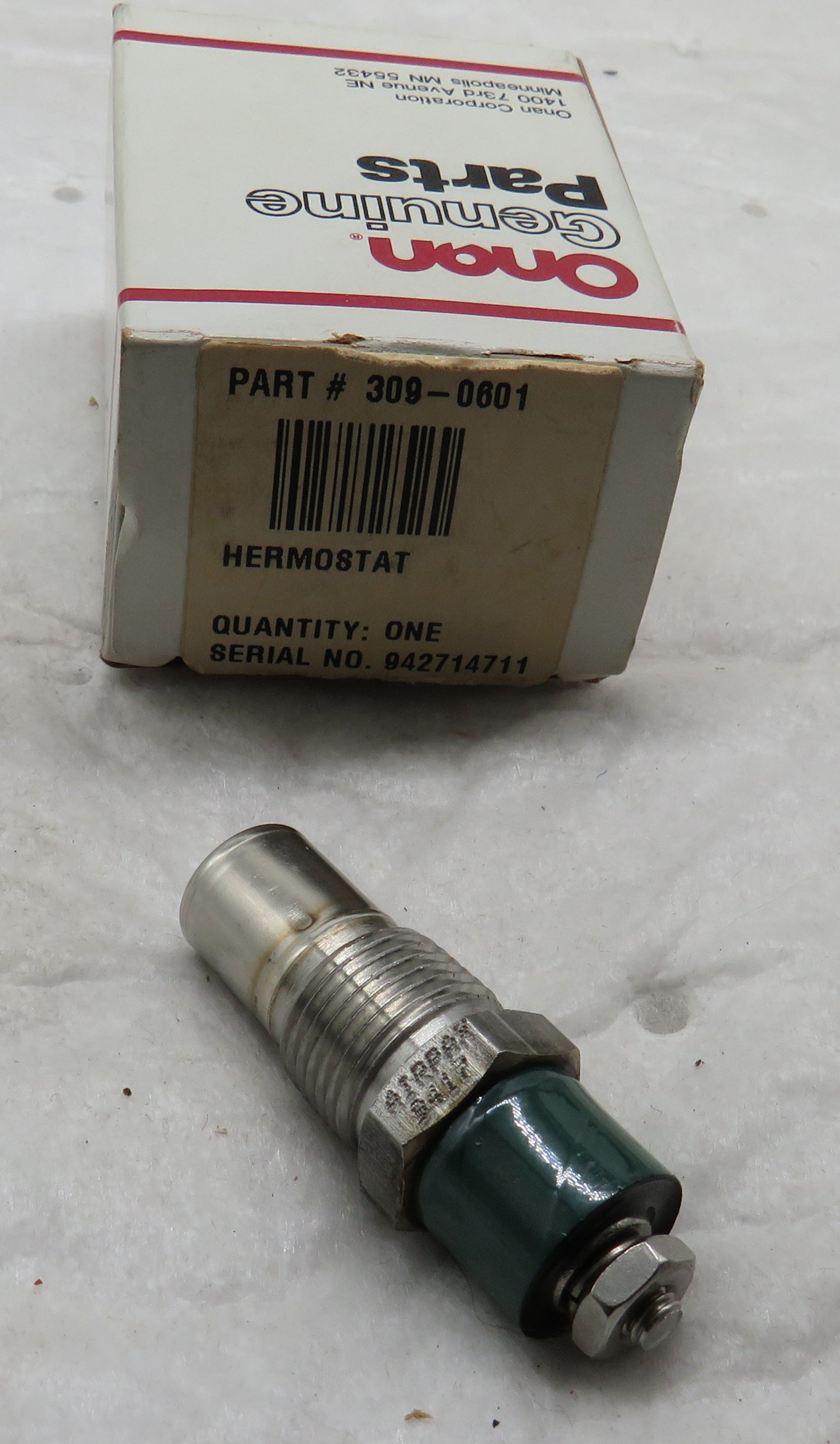 Onan 309-0601 Thermostat Negative Ground (B200 & B201) for MDKAL (Spec A-C) Marine Generator Set 