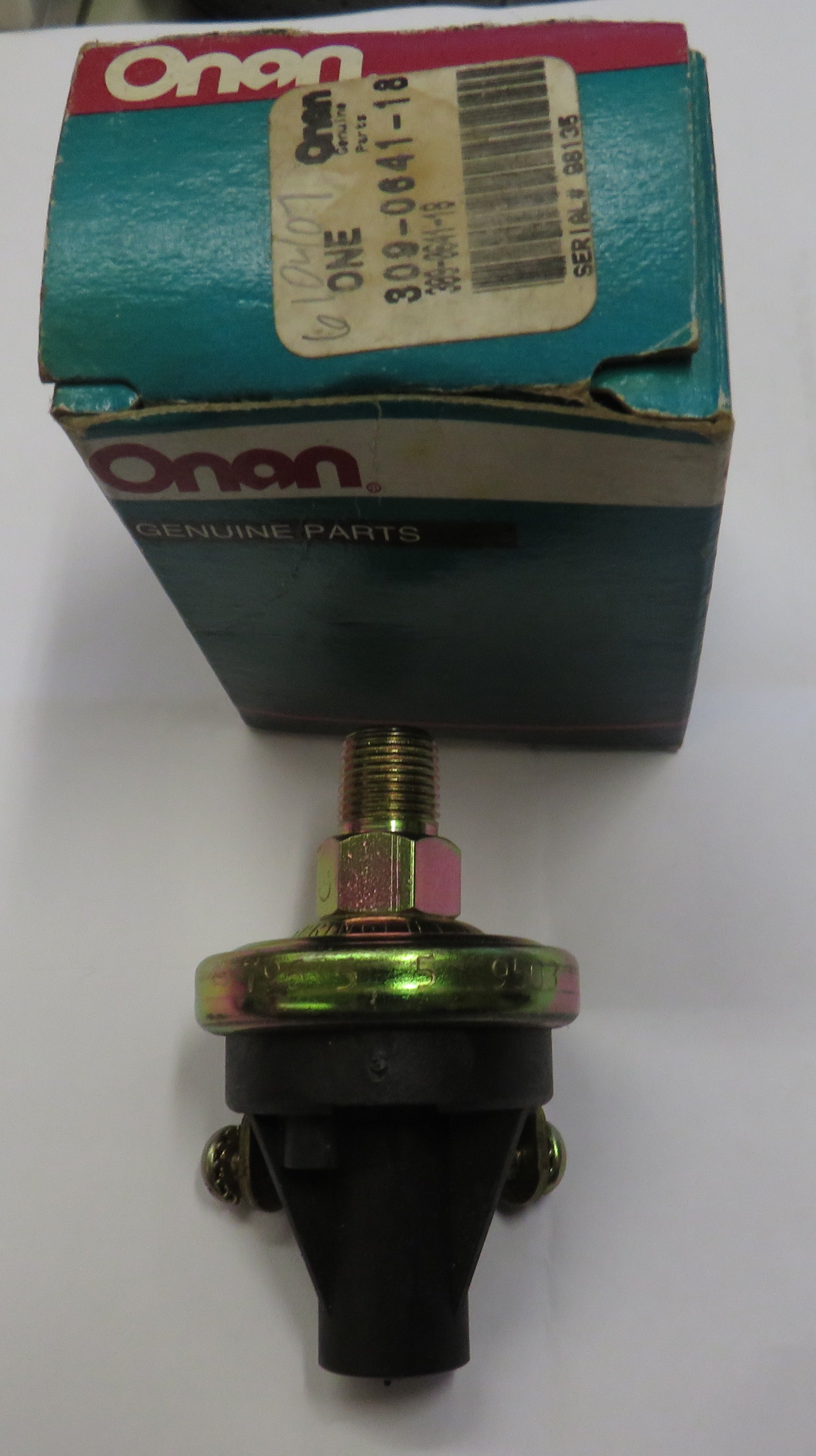 Onan 309-0641-18 Onan Low Oil Pressure Switch Rated at 5 Psi OBSOLETE (Replaces older 309-0105) 9/21/2026 THIS PART IS IN STOCK 9/21/2026