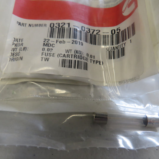 321-0372-05 Onan 321-0372-05 Fuse (Cartridge Type) 1/29/2026 THIS PART IS IN STOCK 1/29/2026