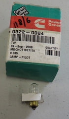 322-0004 Onan 322-0004 Pilot Indicator Lamp (Bulb) 1/23/2026 THIS PART IS IN STOCK 1/23/2026