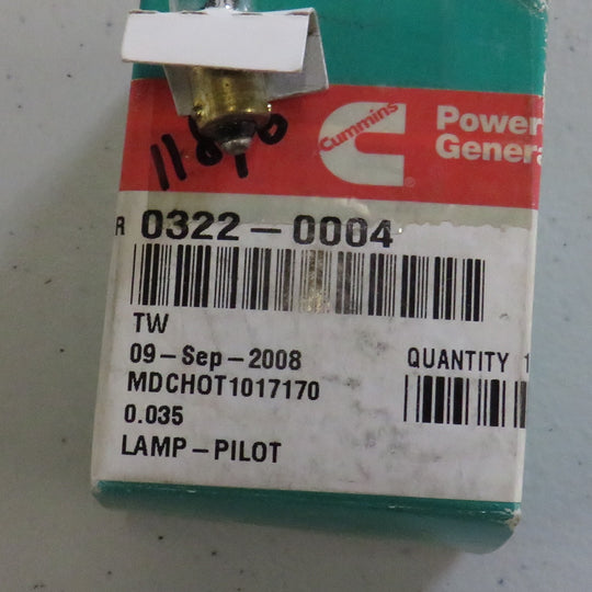 322-0004 Onan 322-0004 Pilot Indicator Lamp (Bulb) 1/23/2026 THIS PART IS IN STOCK 1/23/2026