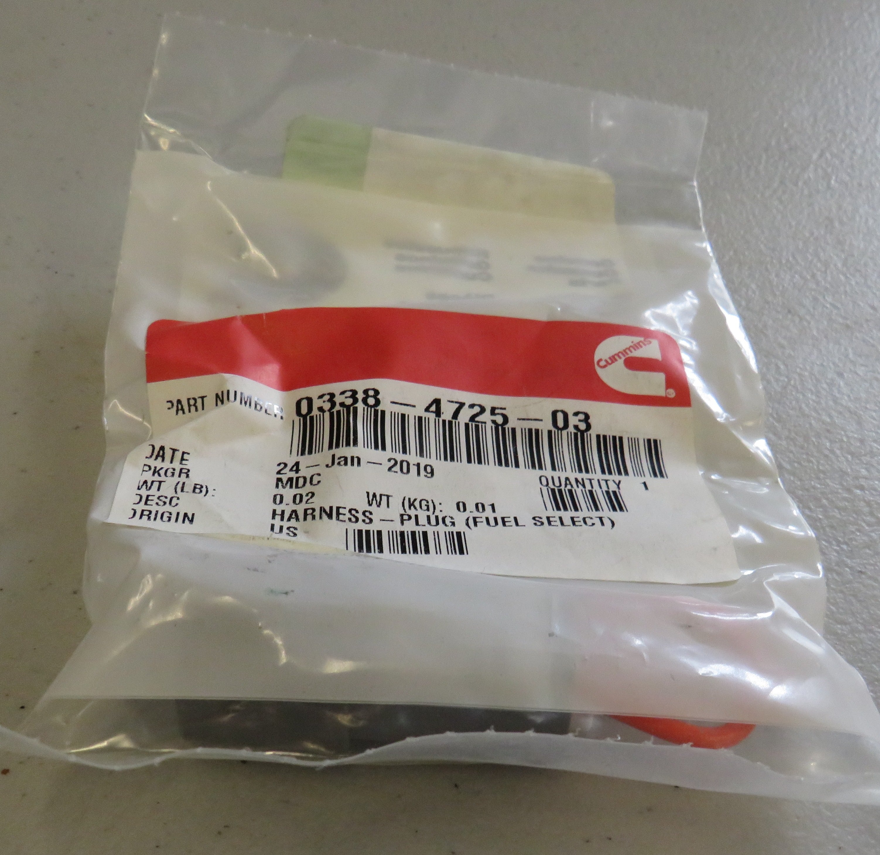338-4725-03 Onan 338-4725-03 Harness Fuel Select Plug 4/13/2026 THIS PART IS IN STOCK 4/13/2026