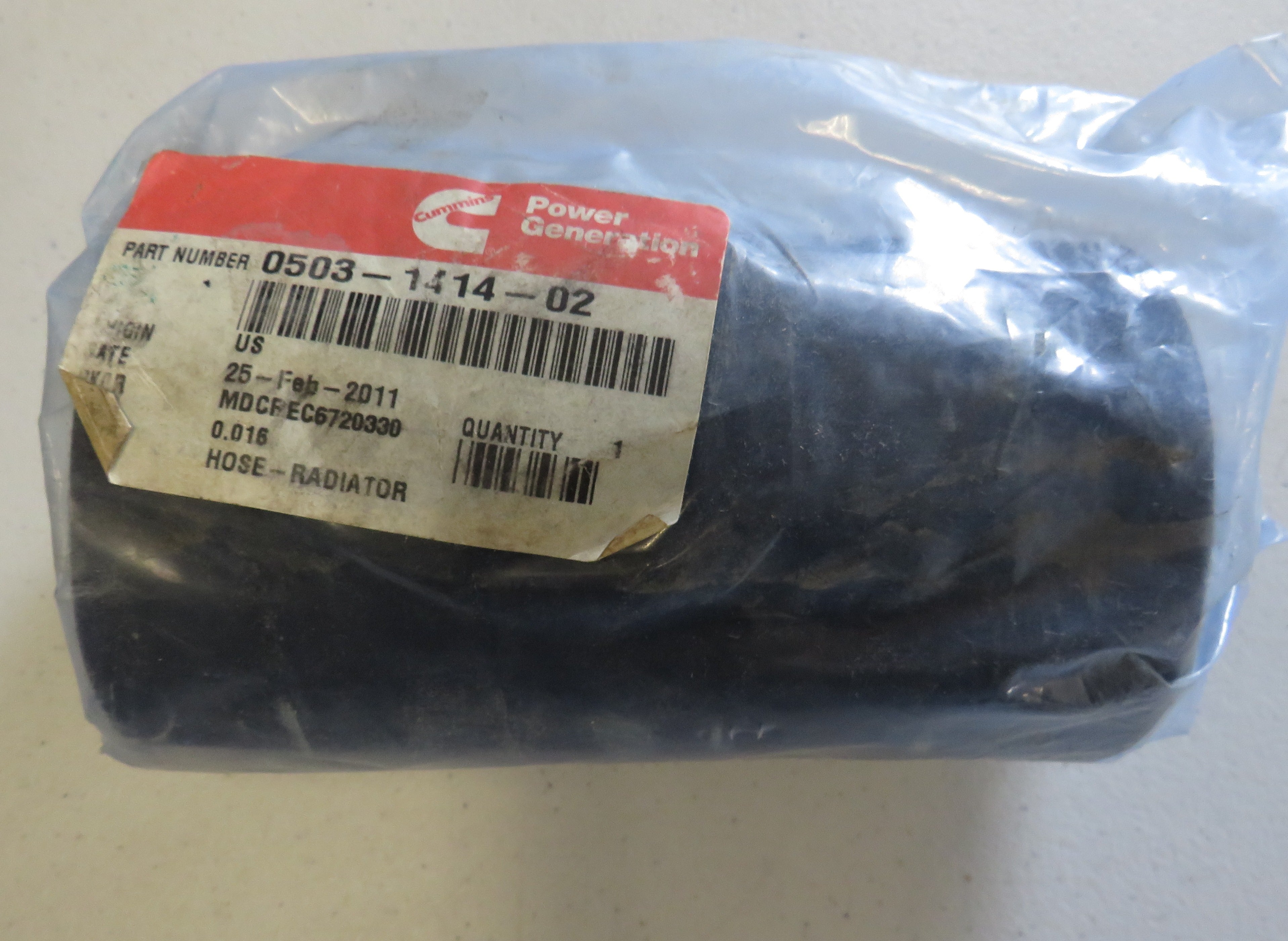 503-1414-02 Onan 503-1414-02 Radiator Hose 2/5/2026 THIS PART IS IN STOCK 2/5/2026