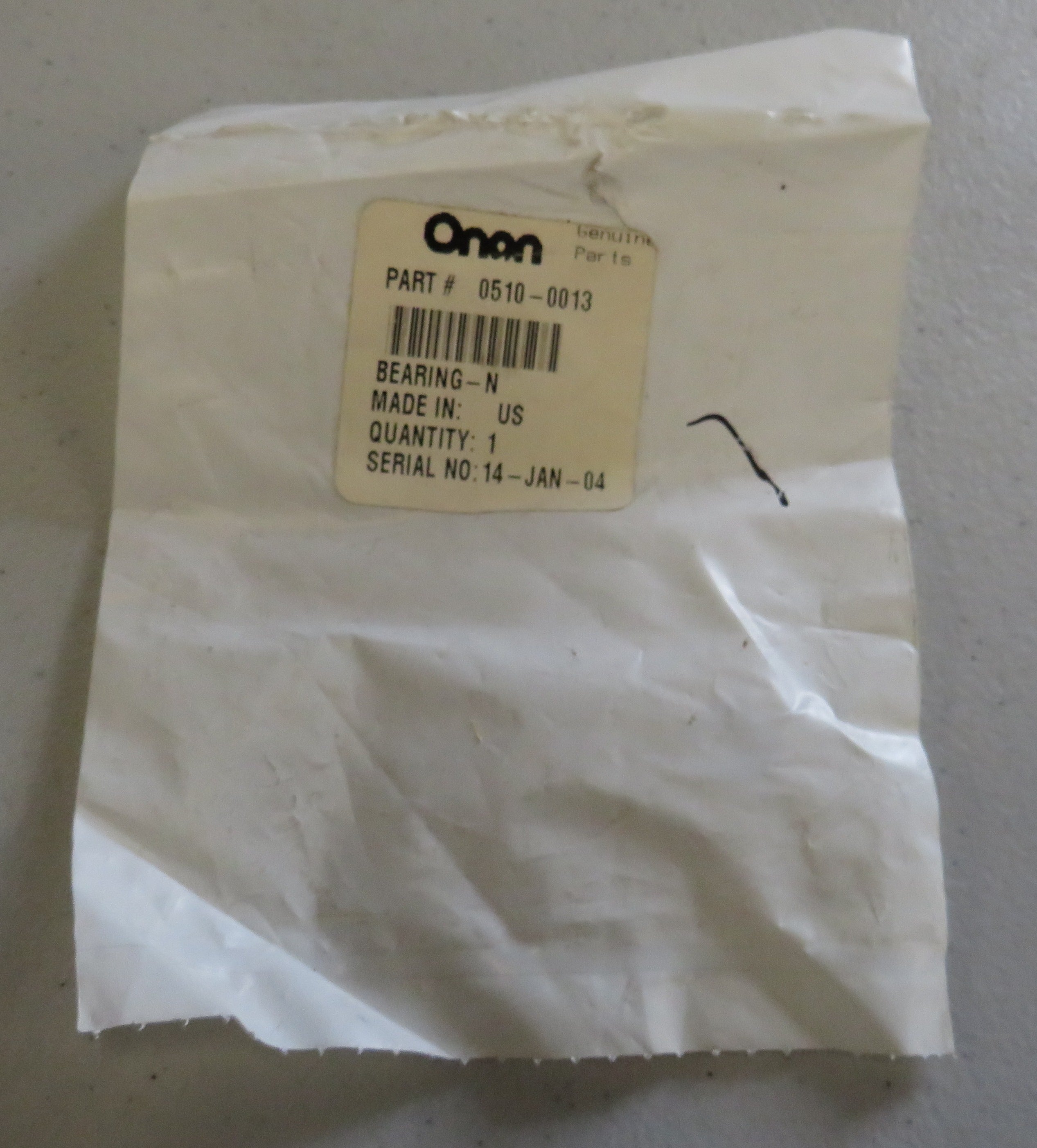 510-0013 Onan 510-0013 Bearing Needle 4/13/2026 THIS PART IS IN STOCK 4/13/2026