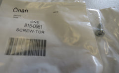 815-0661 Onan 815-0661 Torx Drive Screw 1/29/2026 THIS PART IS IN STOCK 1/29/2026
