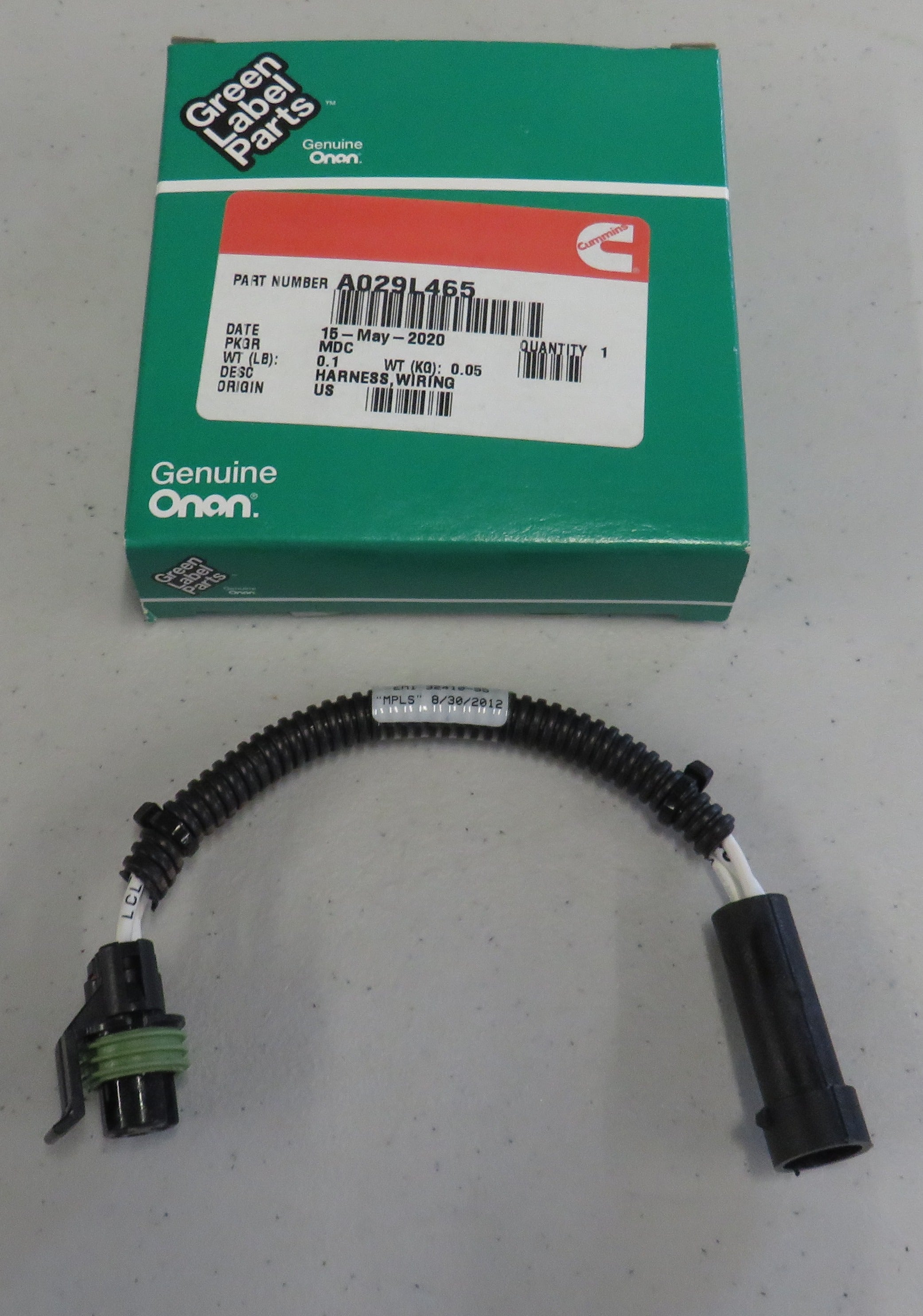 A029L465 Cummins A029L465 Coolant Level Sender Wiring Harness 2/6/2026 THIS PART IS IN STOCK 2/6/2026