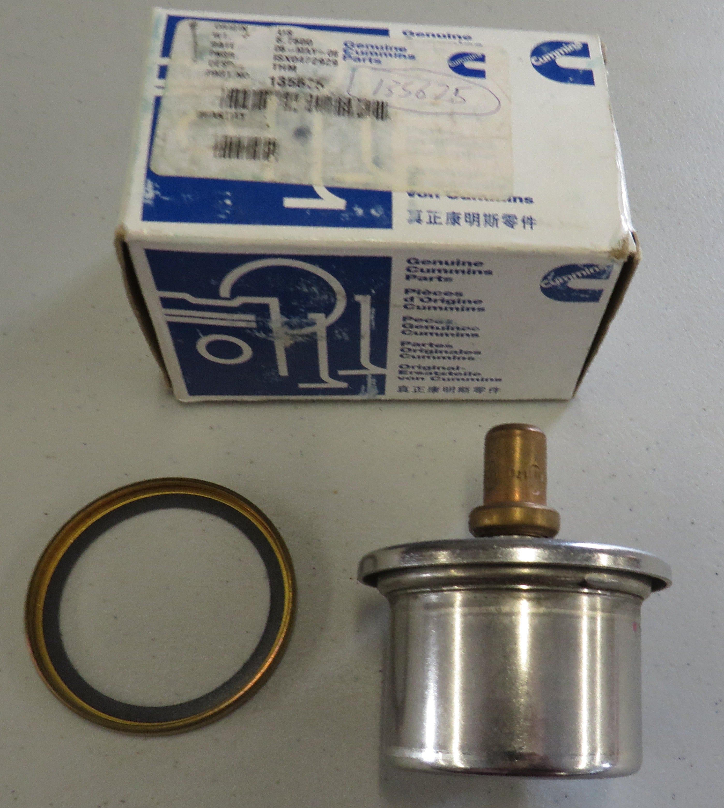 135675 Cummins 135675 Thermostat 170 Degree 1/23/2026 THIS PART IS IN STOCK 1/23/2026