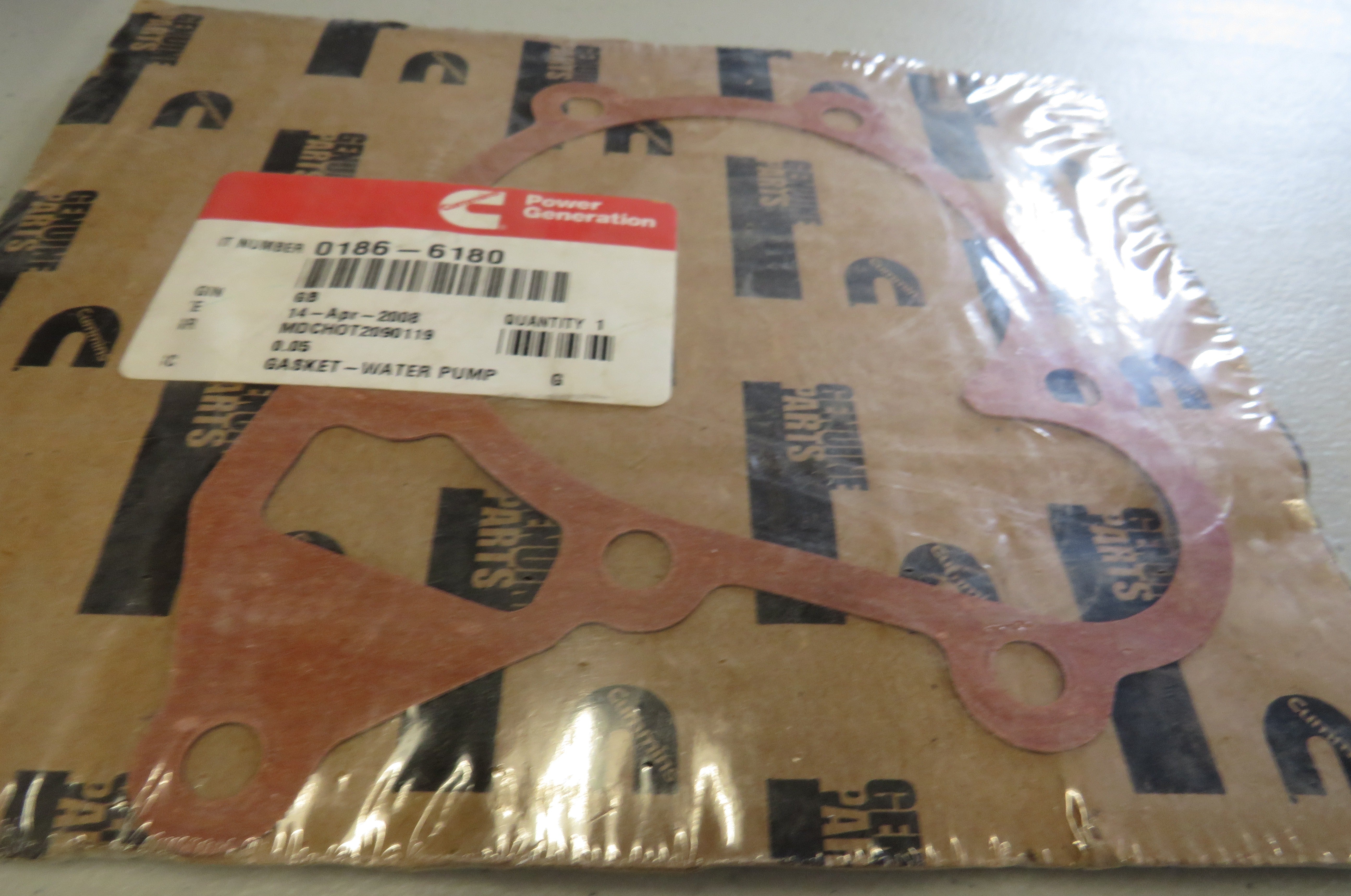186-6180 Onan 186-6180 Water Pump Gasket  1/29/2026 THIS PART IS IN STOCK 1/29/2026