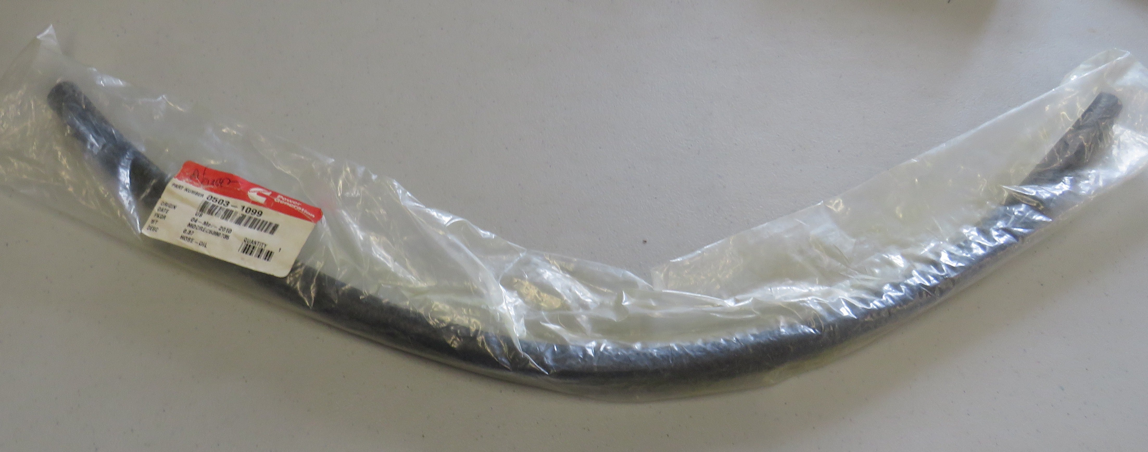503-1099 Onan/Cummins 503-1099 Oil Hose OBSOLETE 2/5/2026 THIS PART IS IN STOCK 2/5/2026