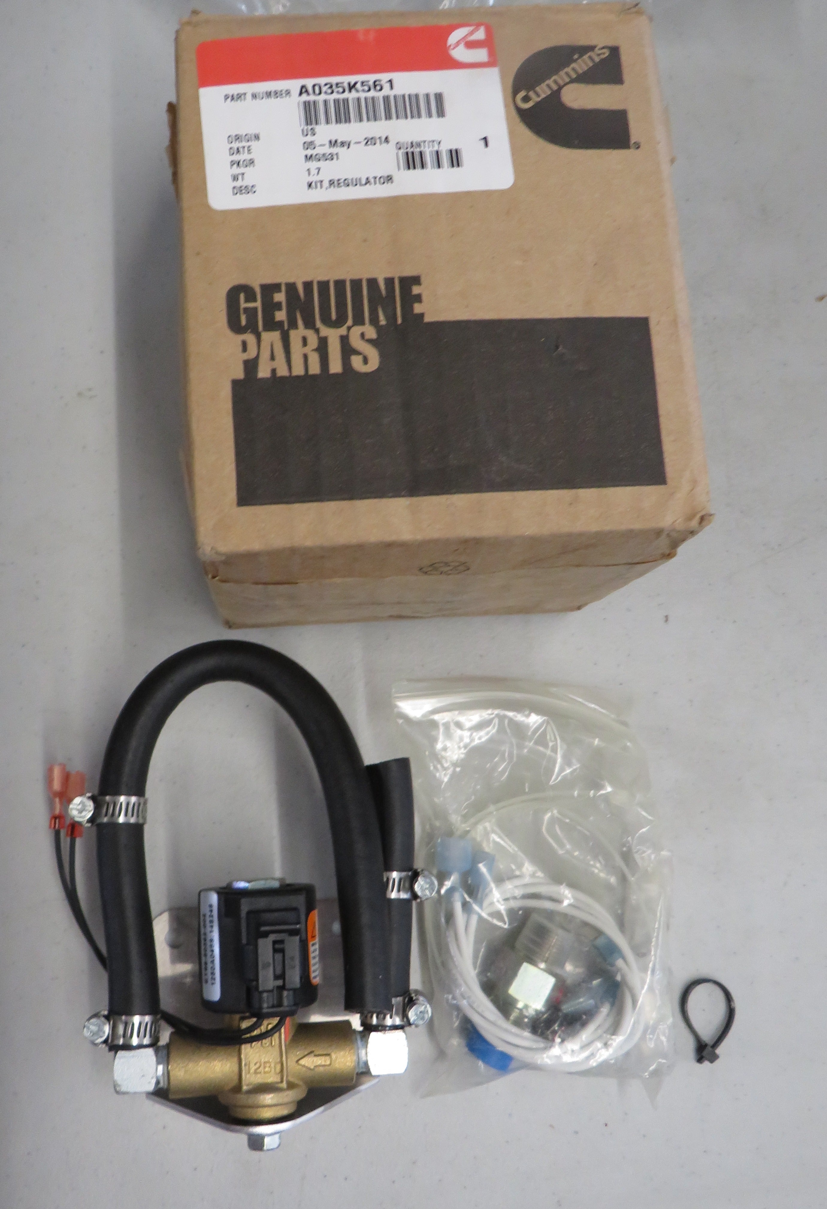 A035K561 Cummins Onan A035K561 Regulator Auxiliary Solenoid Kit OBSOLETE 2/3/2026 THIS PART IS IN STOCK 2/3/2026