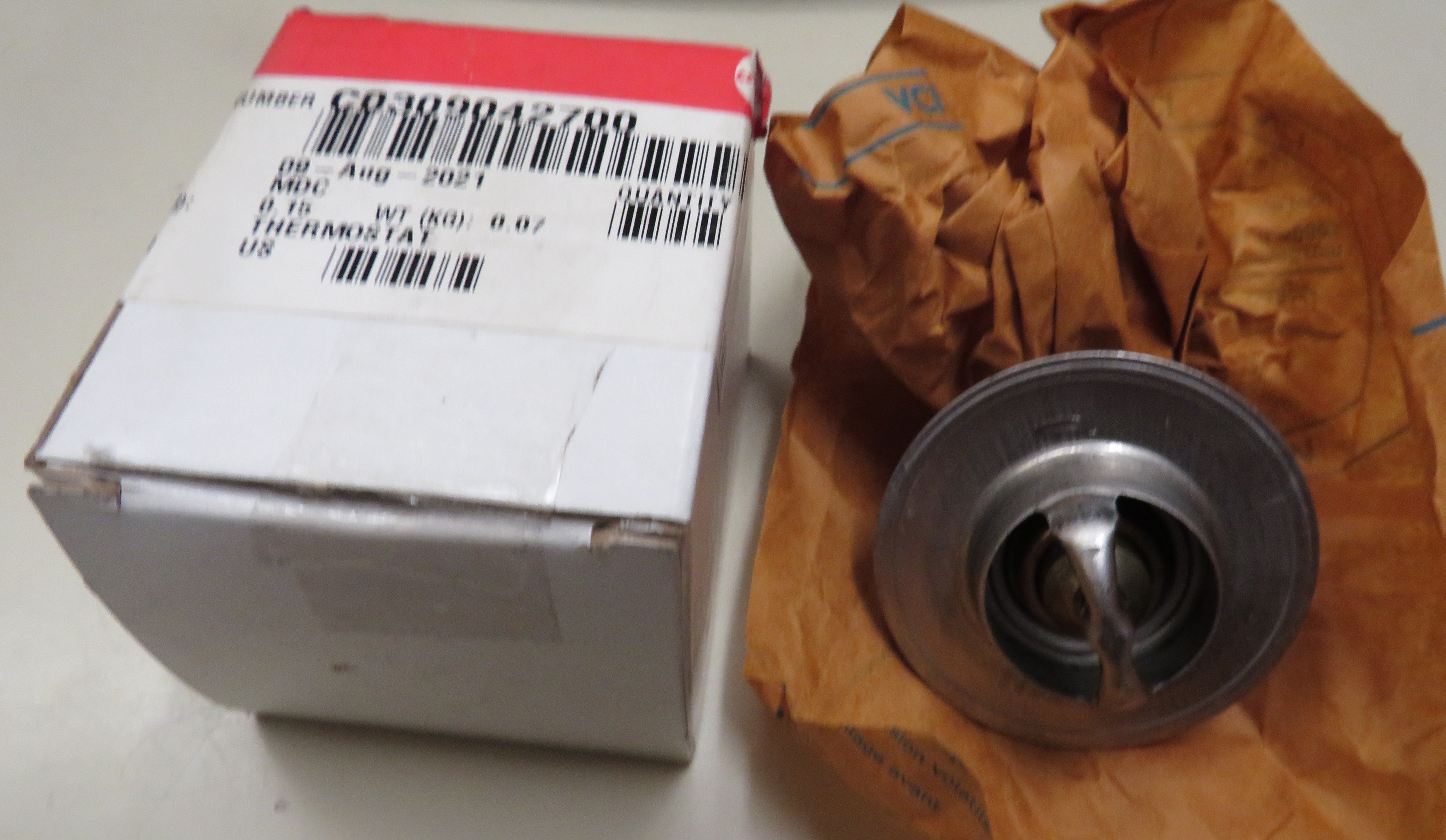 Cummins CO309042700 Thermostat 180 Degree For 20KW Onan 309-0427 (Uses Gasket C0309058600 Onan 309-0586) OBSOLETE 4/13/2026 THIS PART IS IN STOCK 4/13/2026