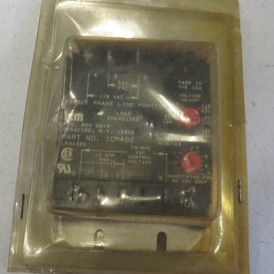 ICM Single Phase Line Monitor ICM490 Automation Relay 3UW94 2/10/2026 THIS PART IS IN STOCK 2/10/2026