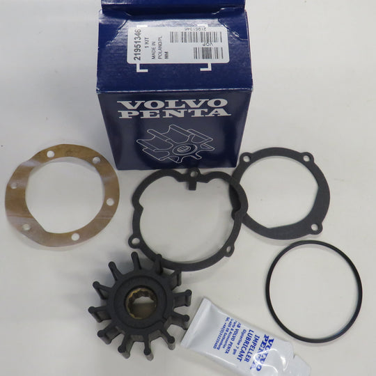 Volvo Penta 24715100 supersedes 21951346, 3862281, 3856039, 877400 Impeller Kit for Belt Driven Pump 6/1/2026 THIS PART IS IN STOCK as of 6/1/2026