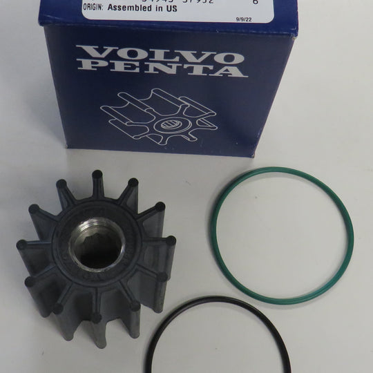 Volvo Penta 22307636 (Replaces 3842786 & 21213664) Impeller Kit fits many 9 AS models 4.3L-8.1L 10/30/2025 THIS PART IS IN STOCK as of 10/30/2025